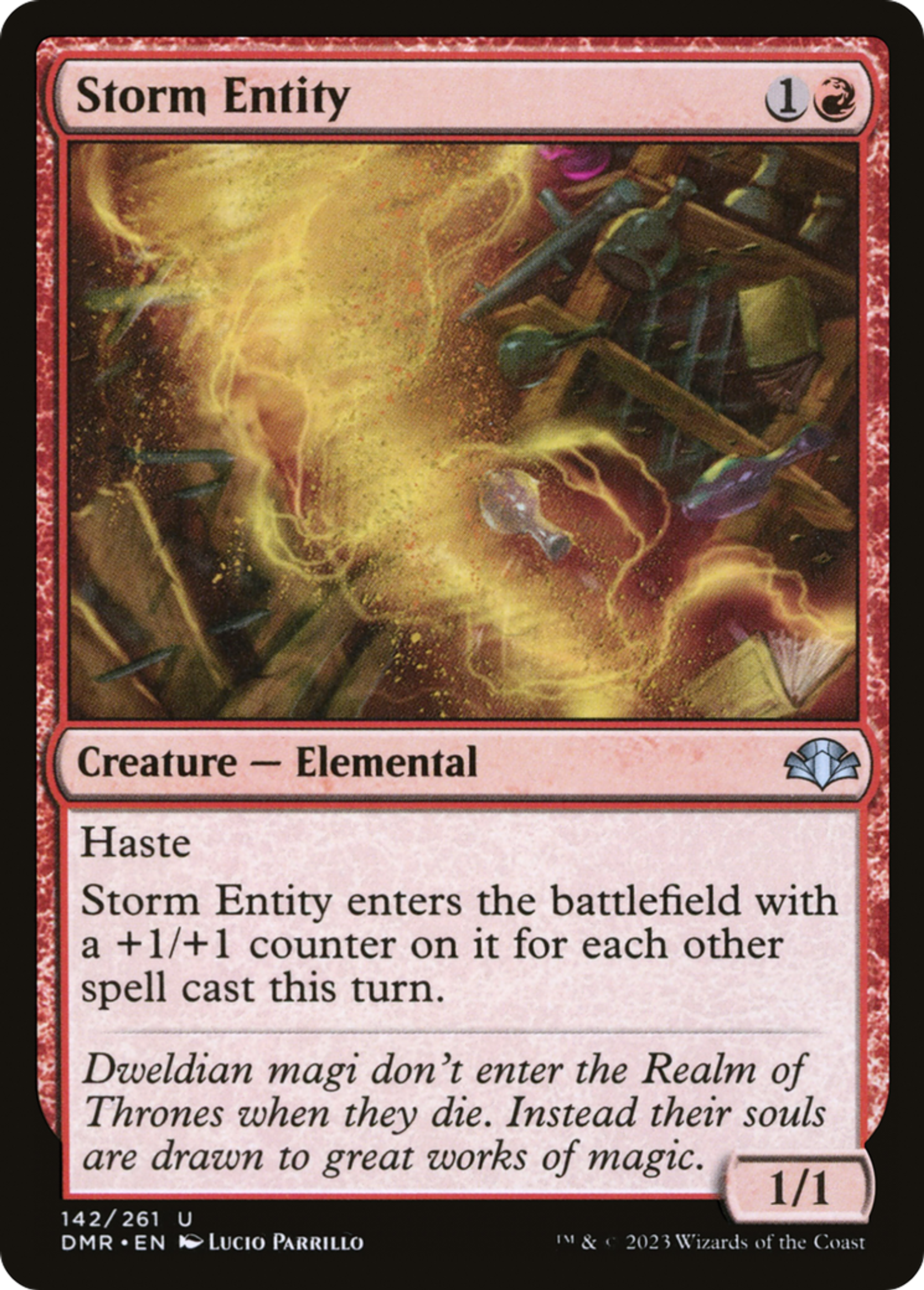 Entité d'orage — Dominaria Remastered — Magic: The Gathering