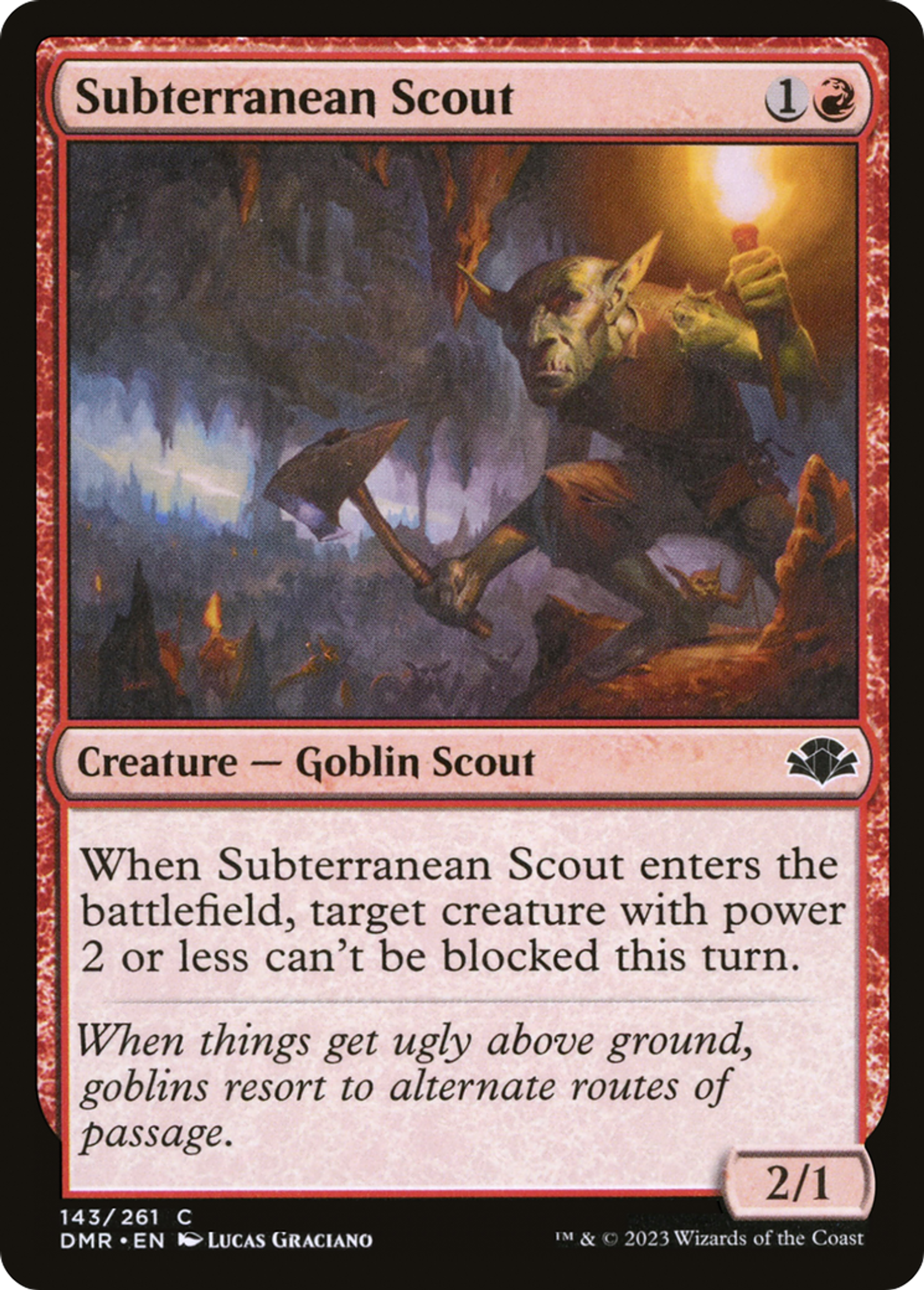 Éclaireur souterrain — Dominaria Remastered — Magic: The Gathering