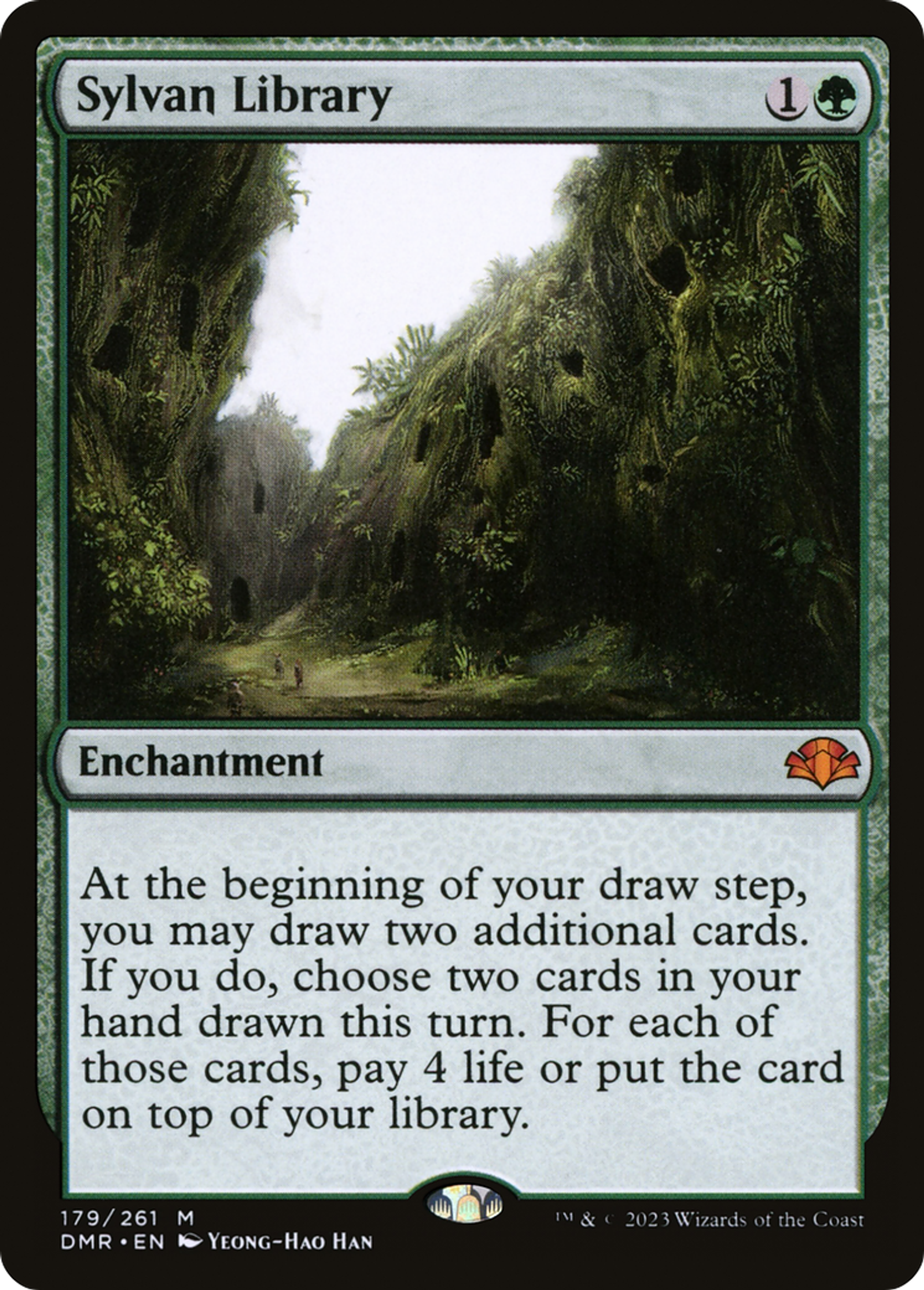 Sylvan Library — Dominaria Remastered — Magic: The Gathering