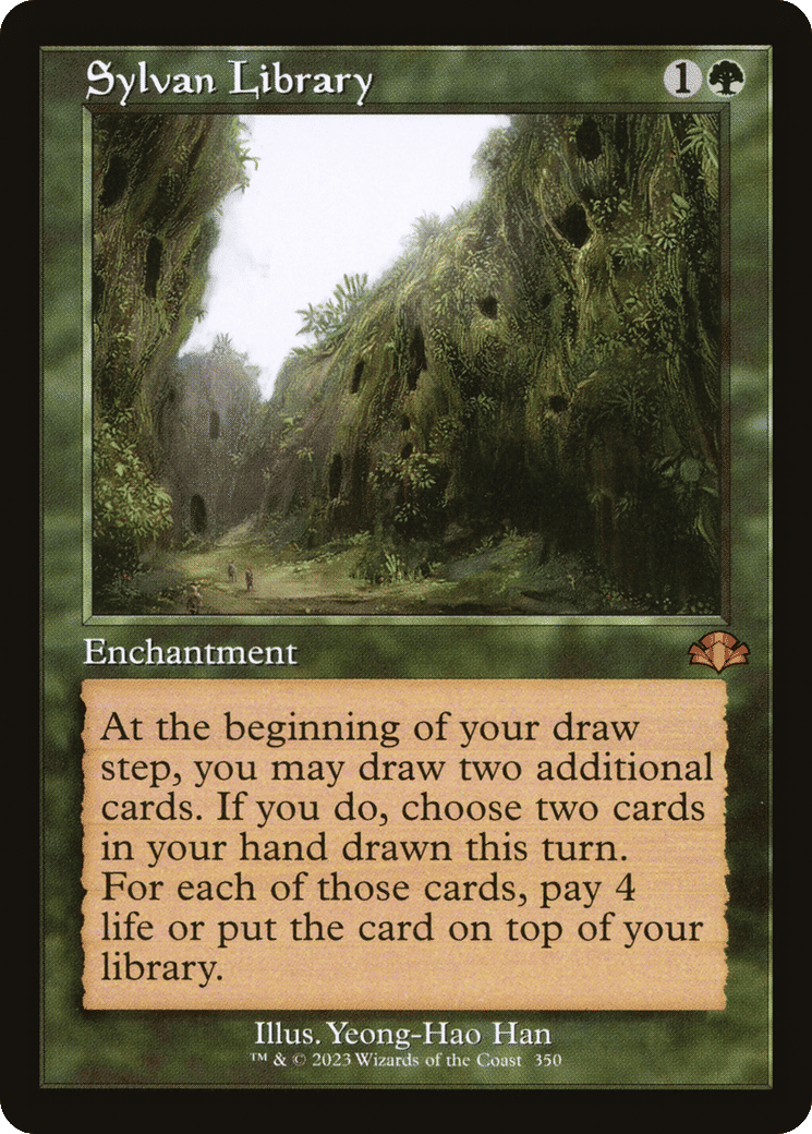 Sylvan Library — Dominaria Remastered — Magic: The Gathering