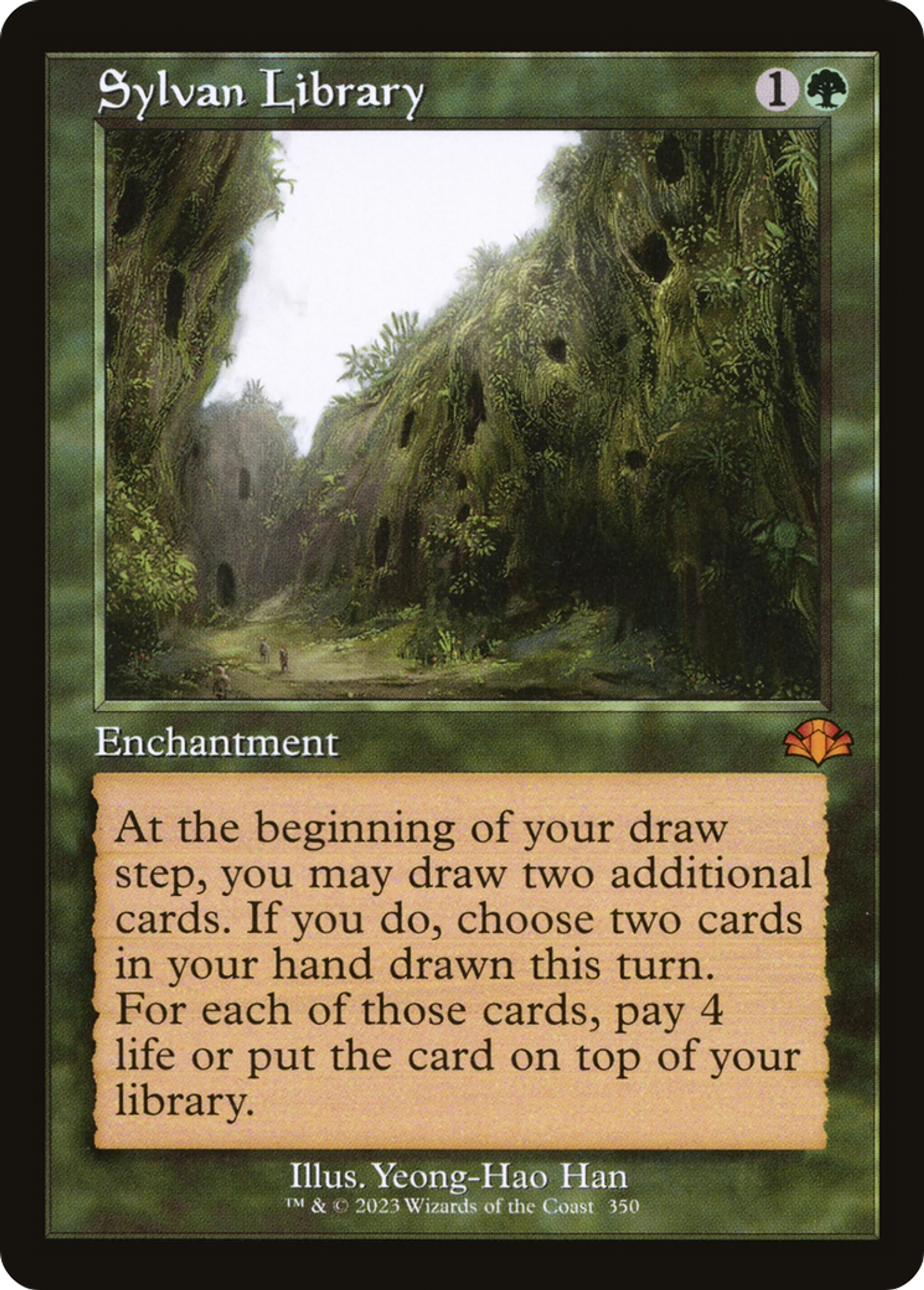 Sylvan Library — Dominaria Remastered — Magic: The Gathering