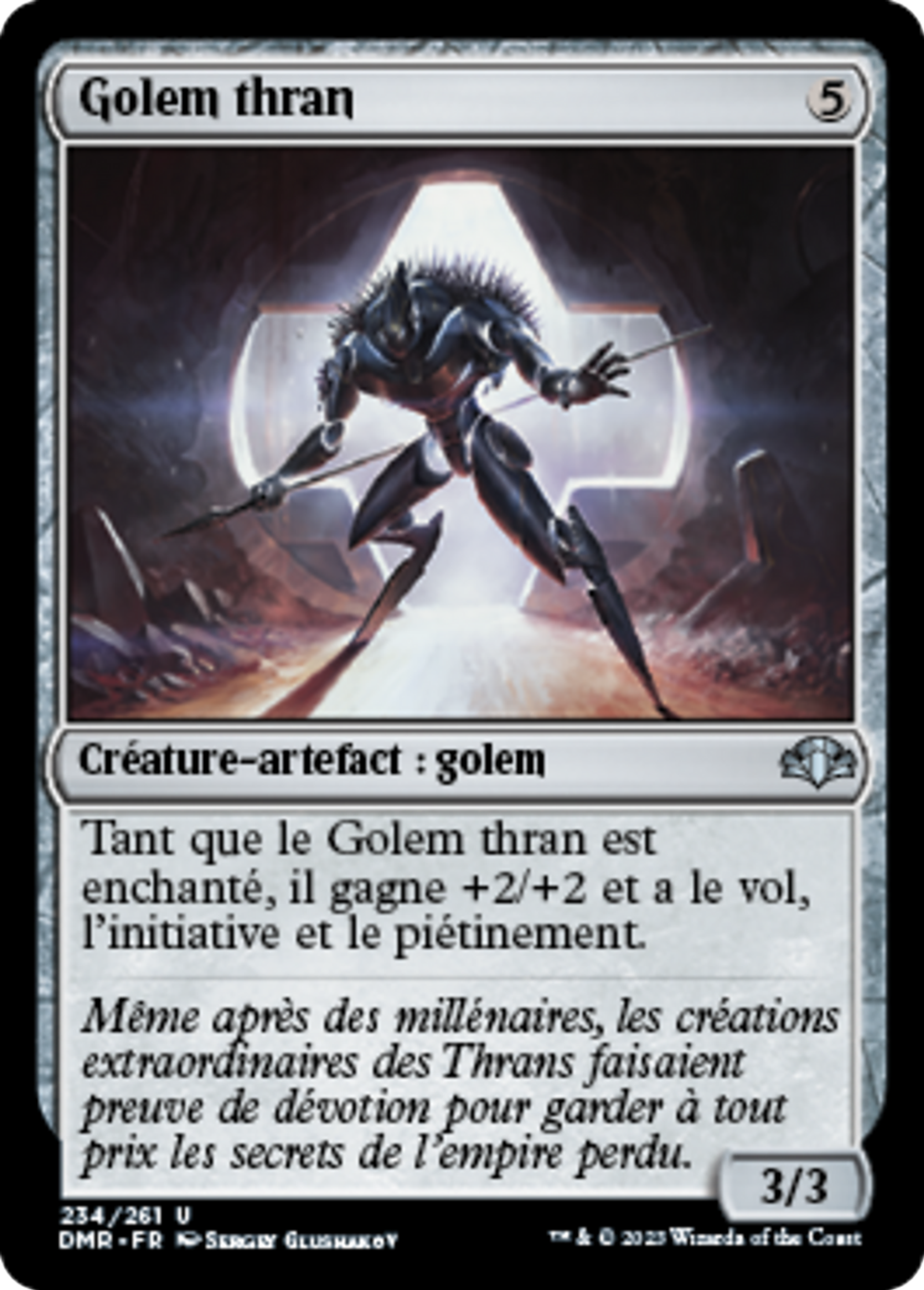 Golem thran — Dominaria Remastered — Magic: The Gathering