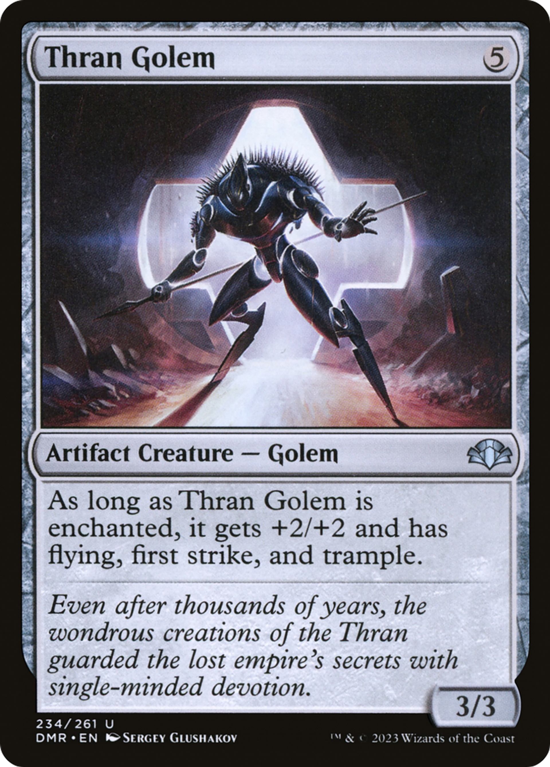 Golem thran — Dominaria Remastered — Magic: The Gathering