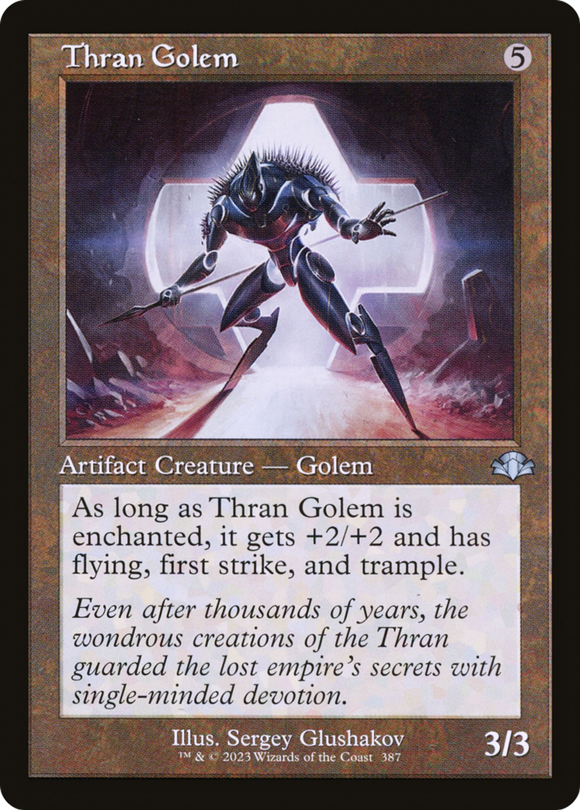 Thran Golem — Dominaria Remastered — Magic: The Gathering