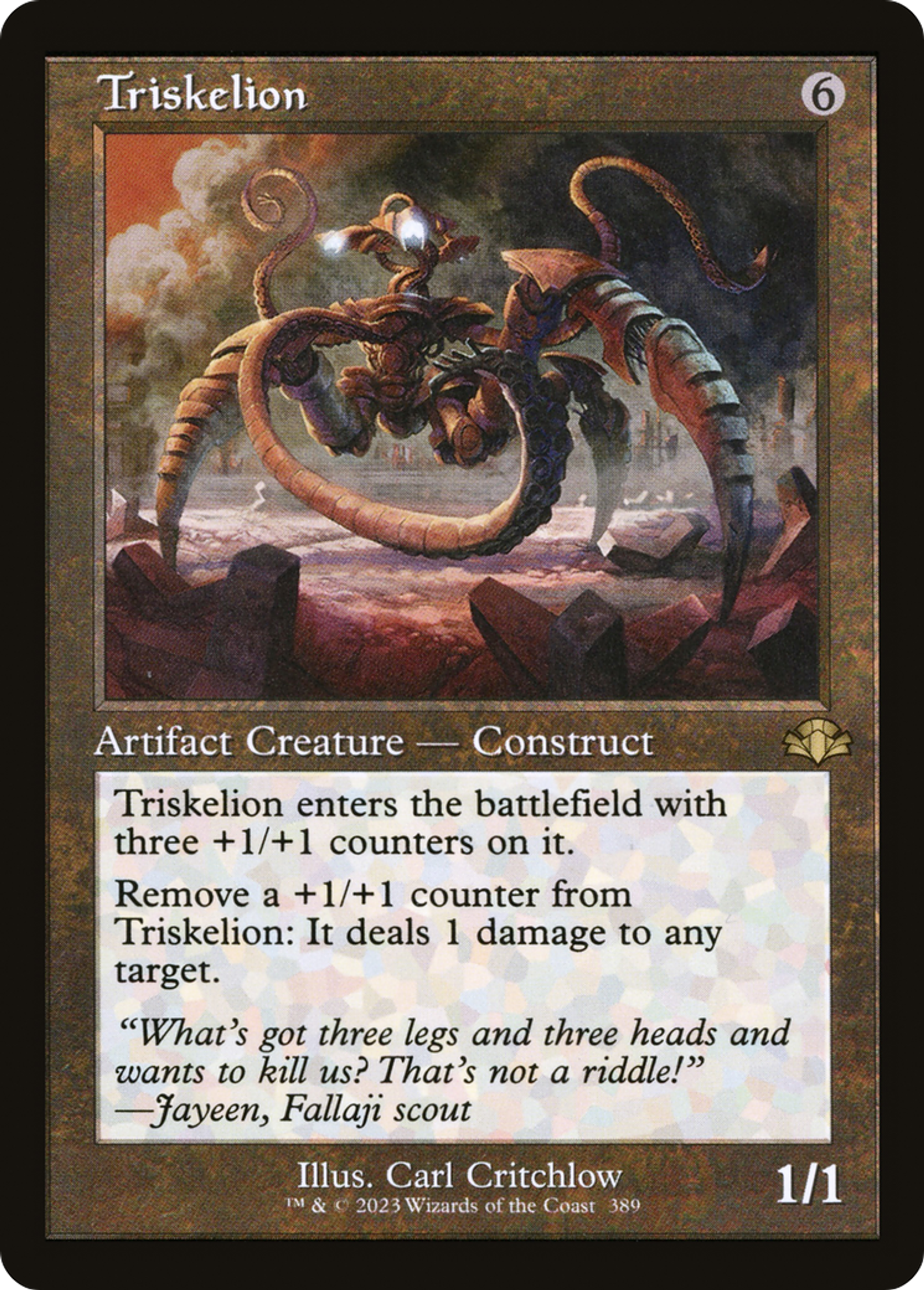 Triskelion — Dominaria Remastered — Magic: The Gathering
