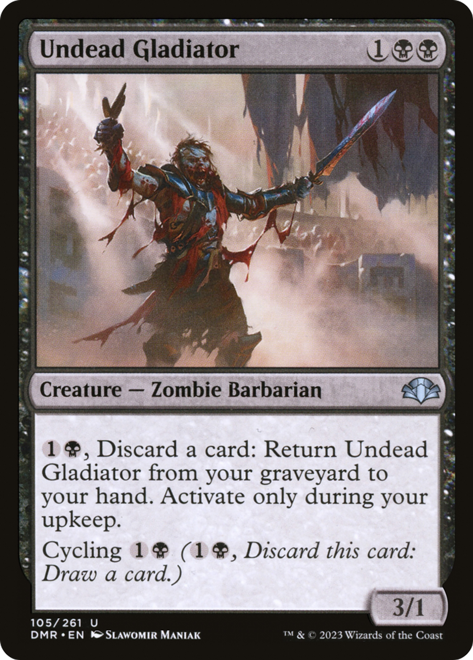 Gladiateur mort-vivant — Dominaria Remastered — Magic: The Gathering
