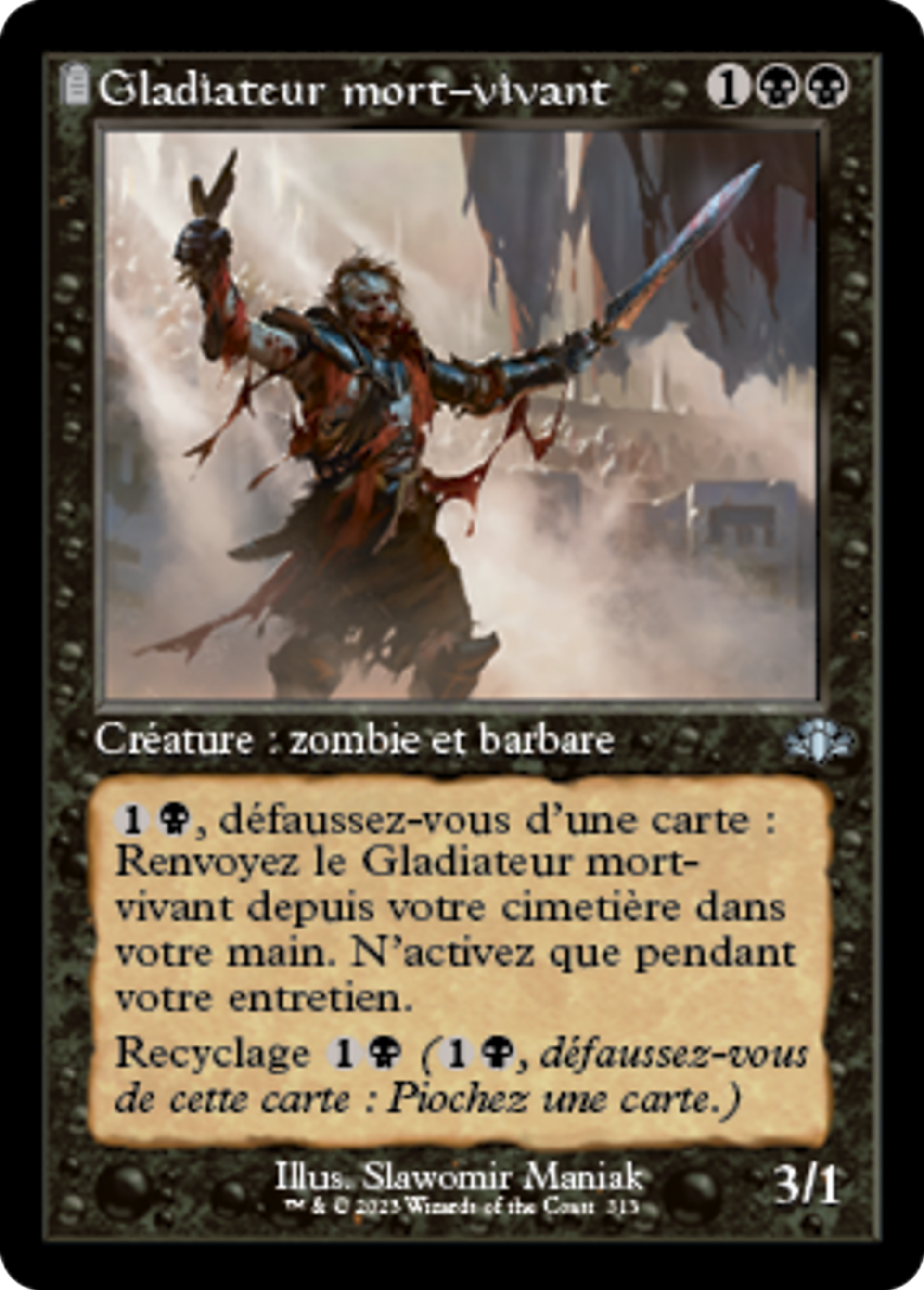 Gladiateur mort-vivant — Dominaria Remastered — Magic: The Gathering