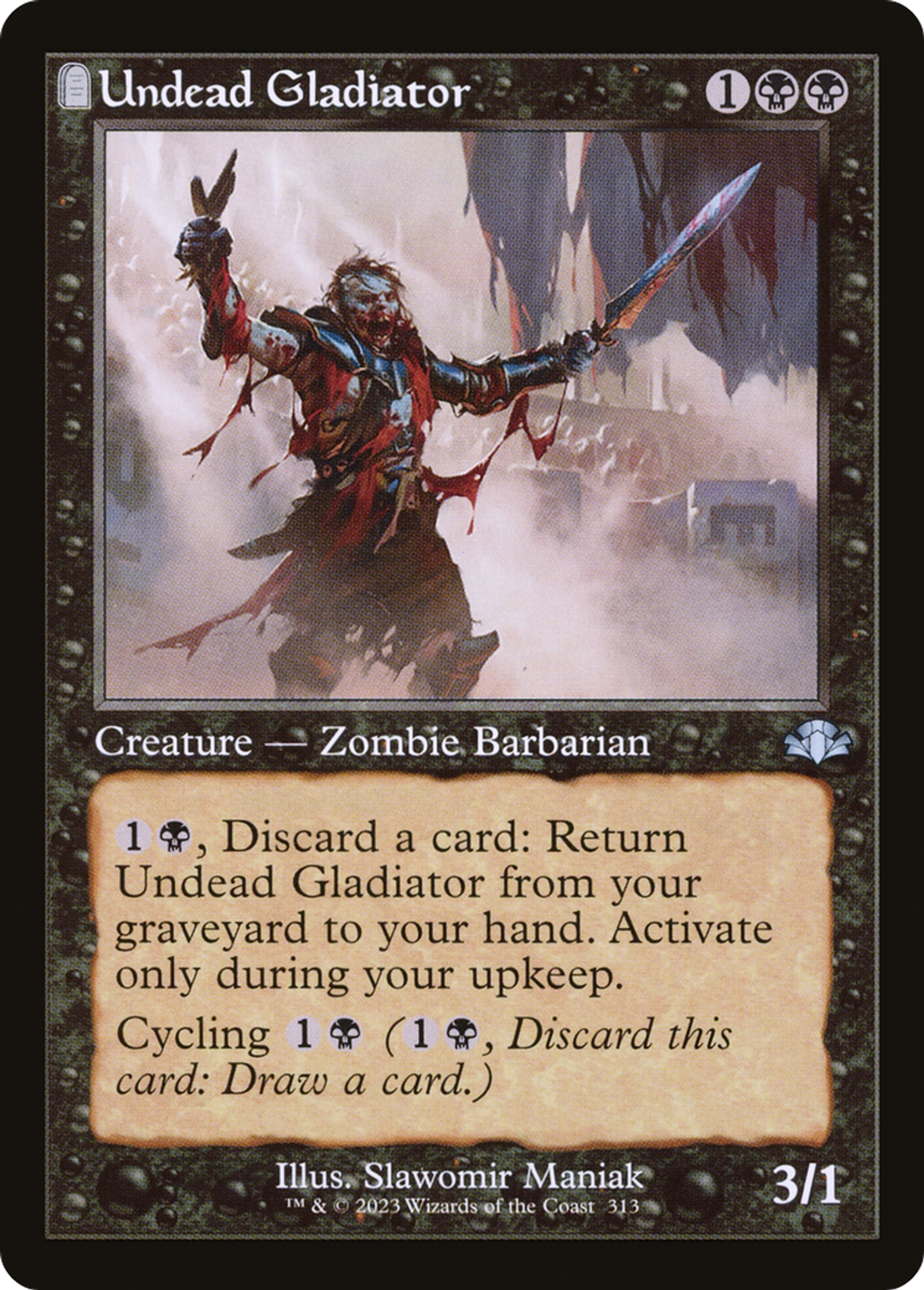 Undead Gladiator — Dominaria Remastered — Magic: The Gathering