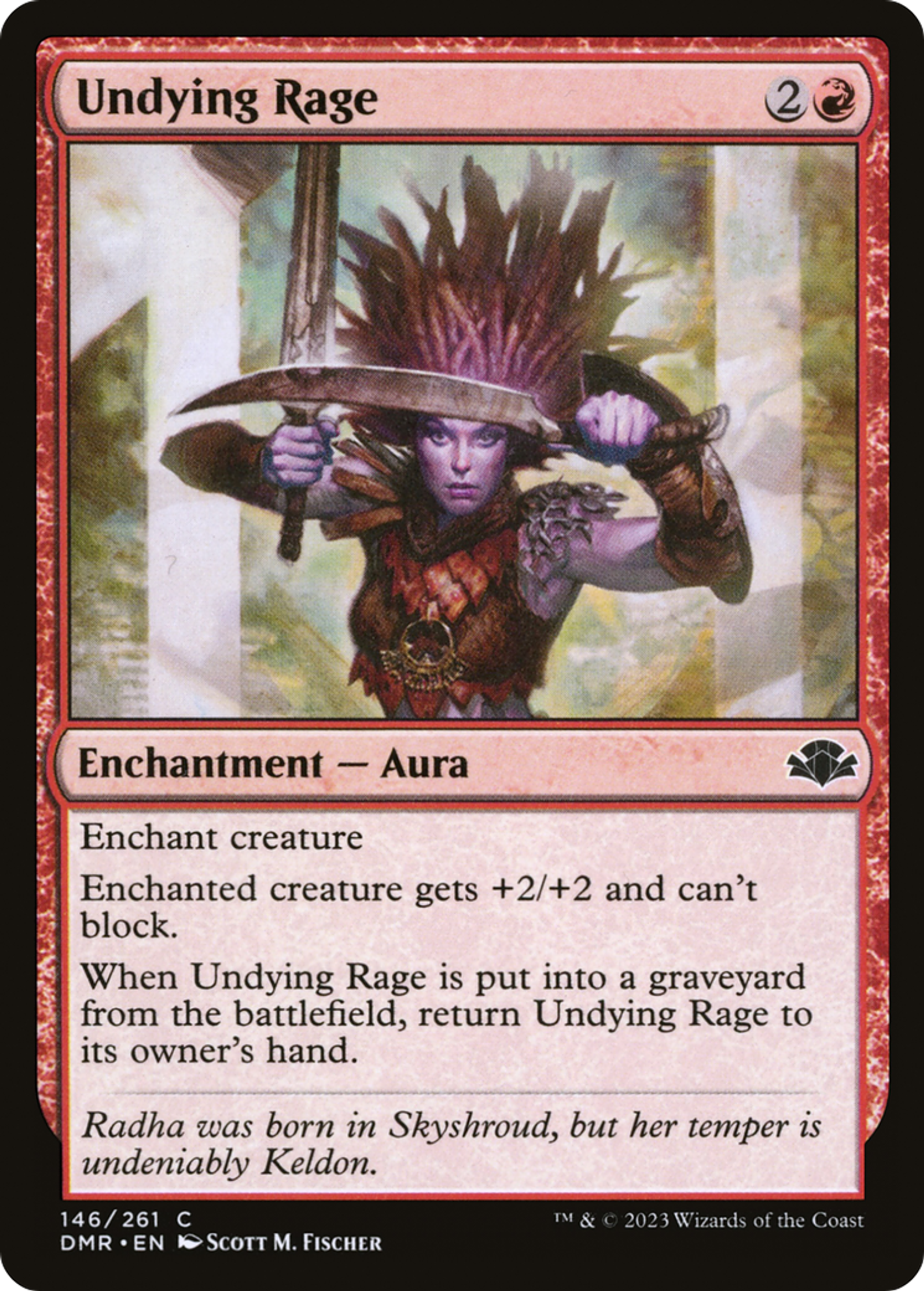 Rage inextinguible — Dominaria Remastered — Magic: The Gathering