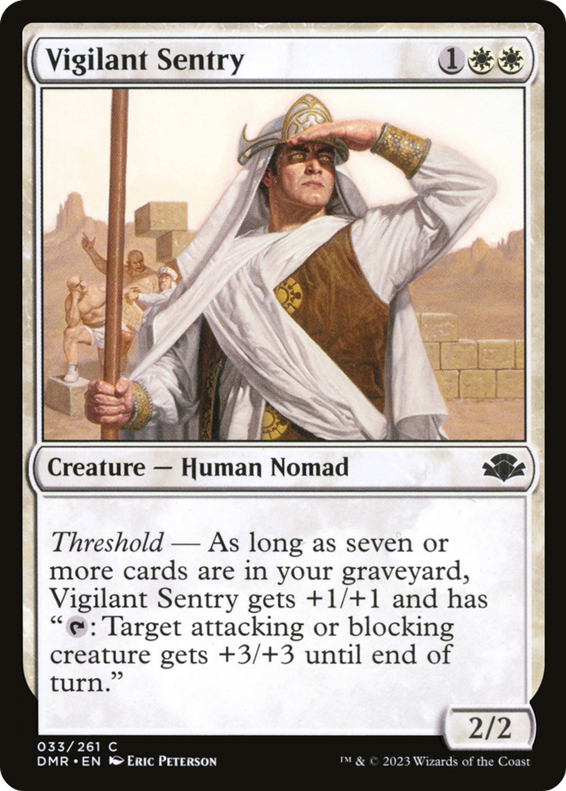 Sentinelle vigilante — Dominaria Remastered — Magic: The Gathering