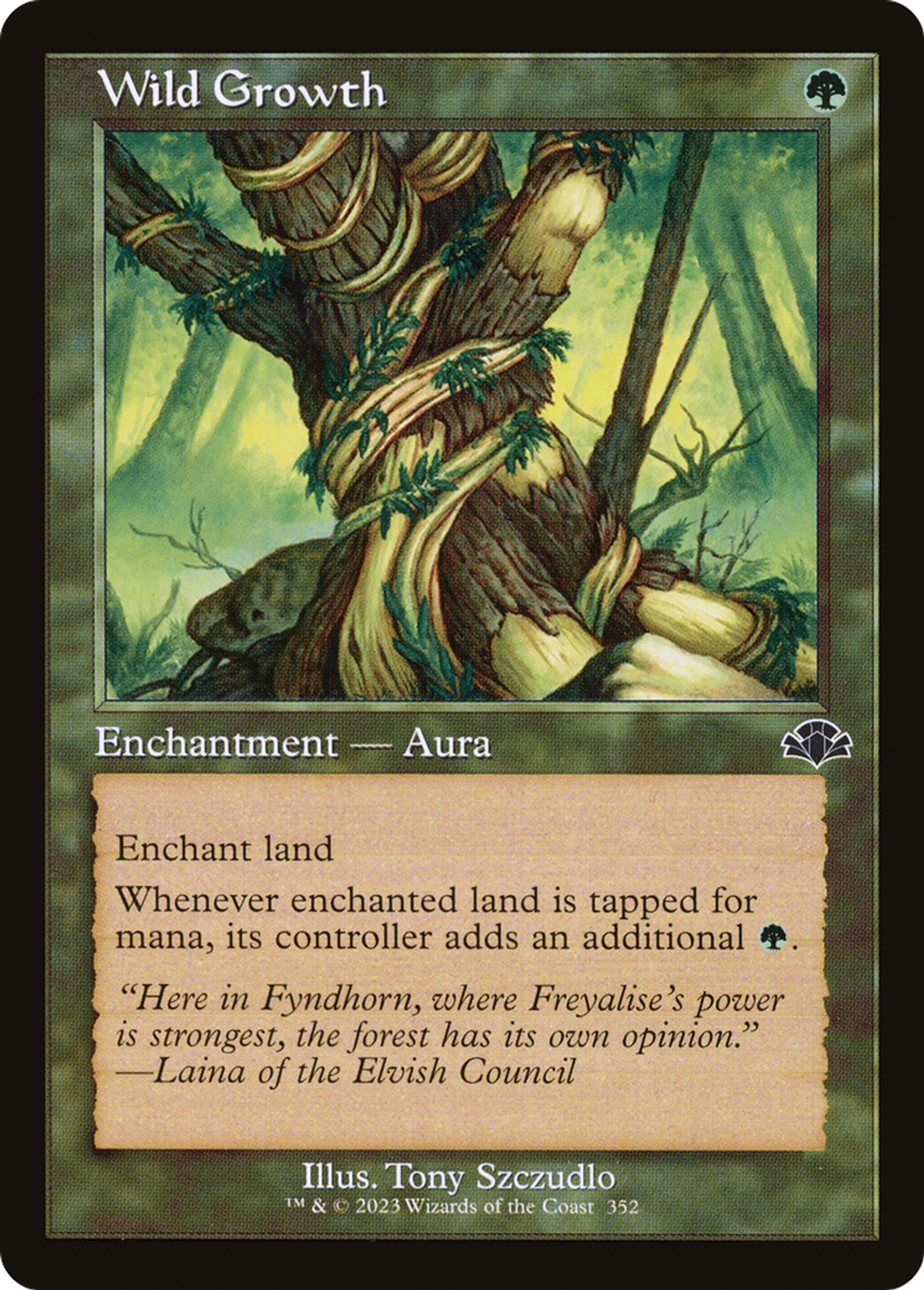 Wild Growth — Dominaria Remastered — Magic: The Gathering