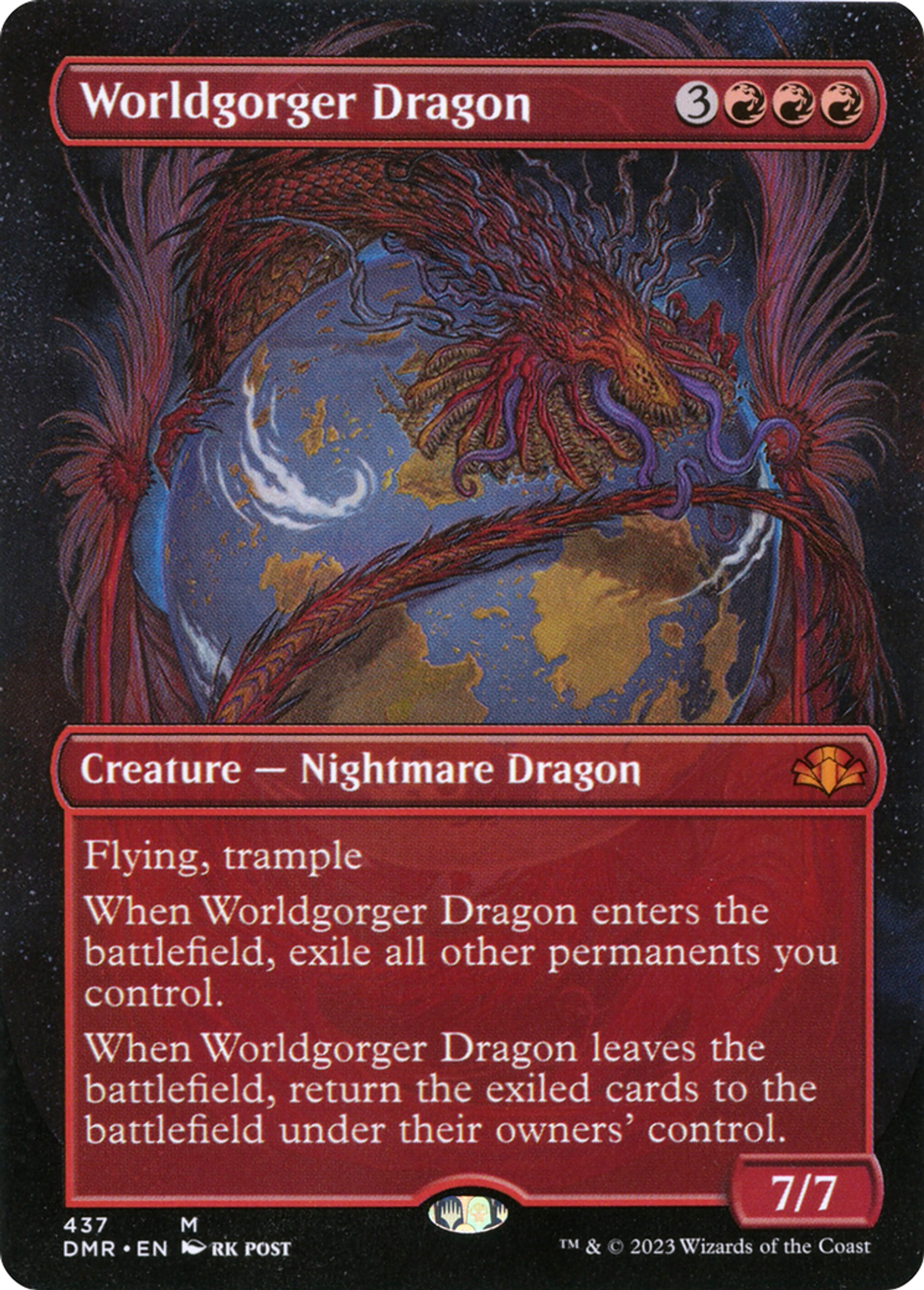 Worldgorger Dragon — Dominaria Remastered — Magic: The Gathering