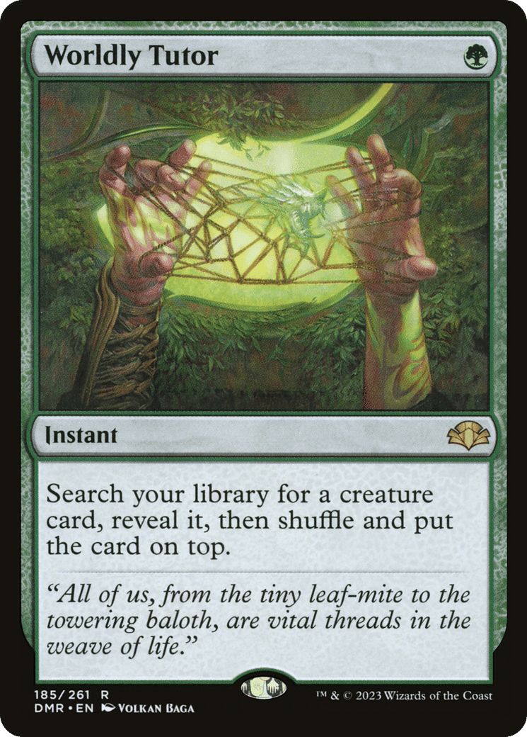 Worldly Tutor — Dominaria Remastered — Magic: The Gathering