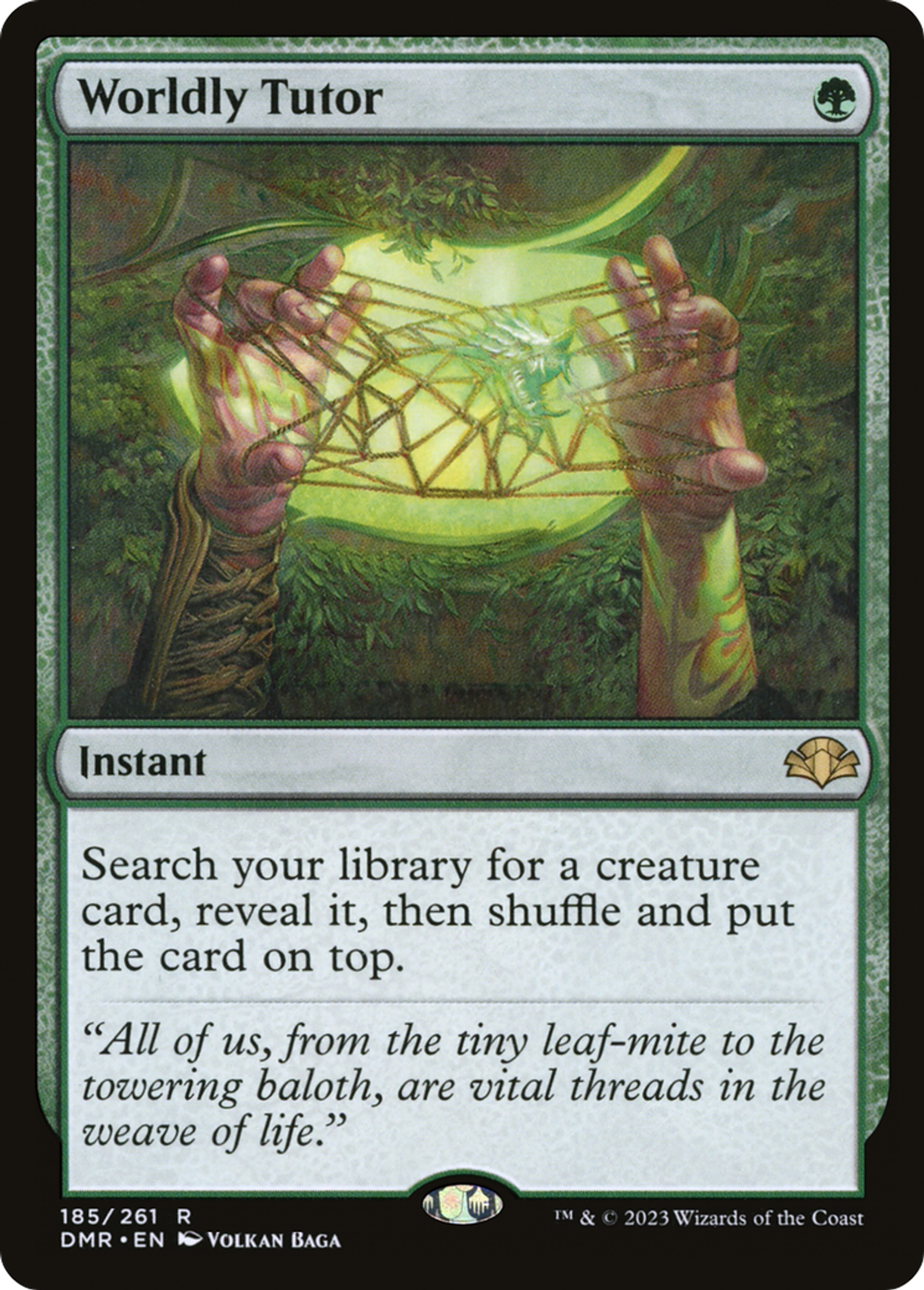 Worldly Tutor — Dominaria Remastered — Magic: The Gathering