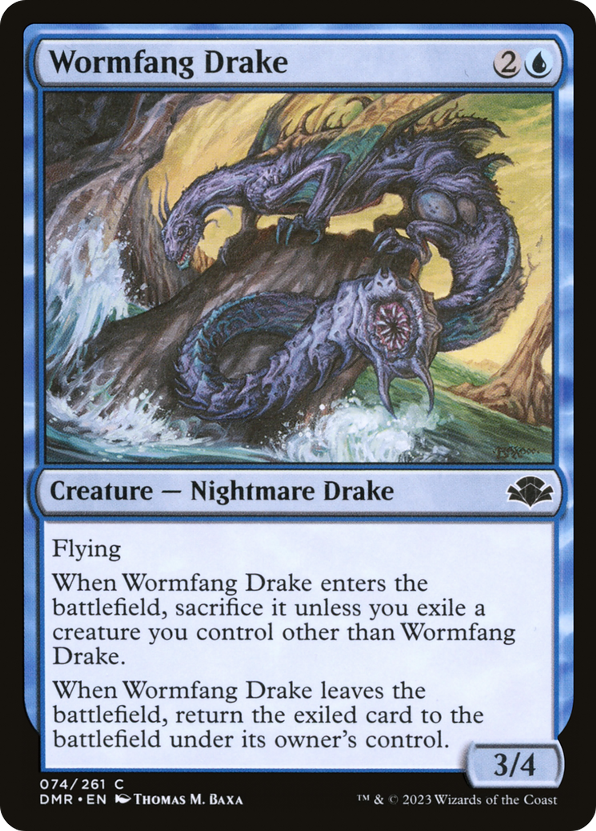 Wormfang Drake — Dominaria Remastered — Magic: The Gathering