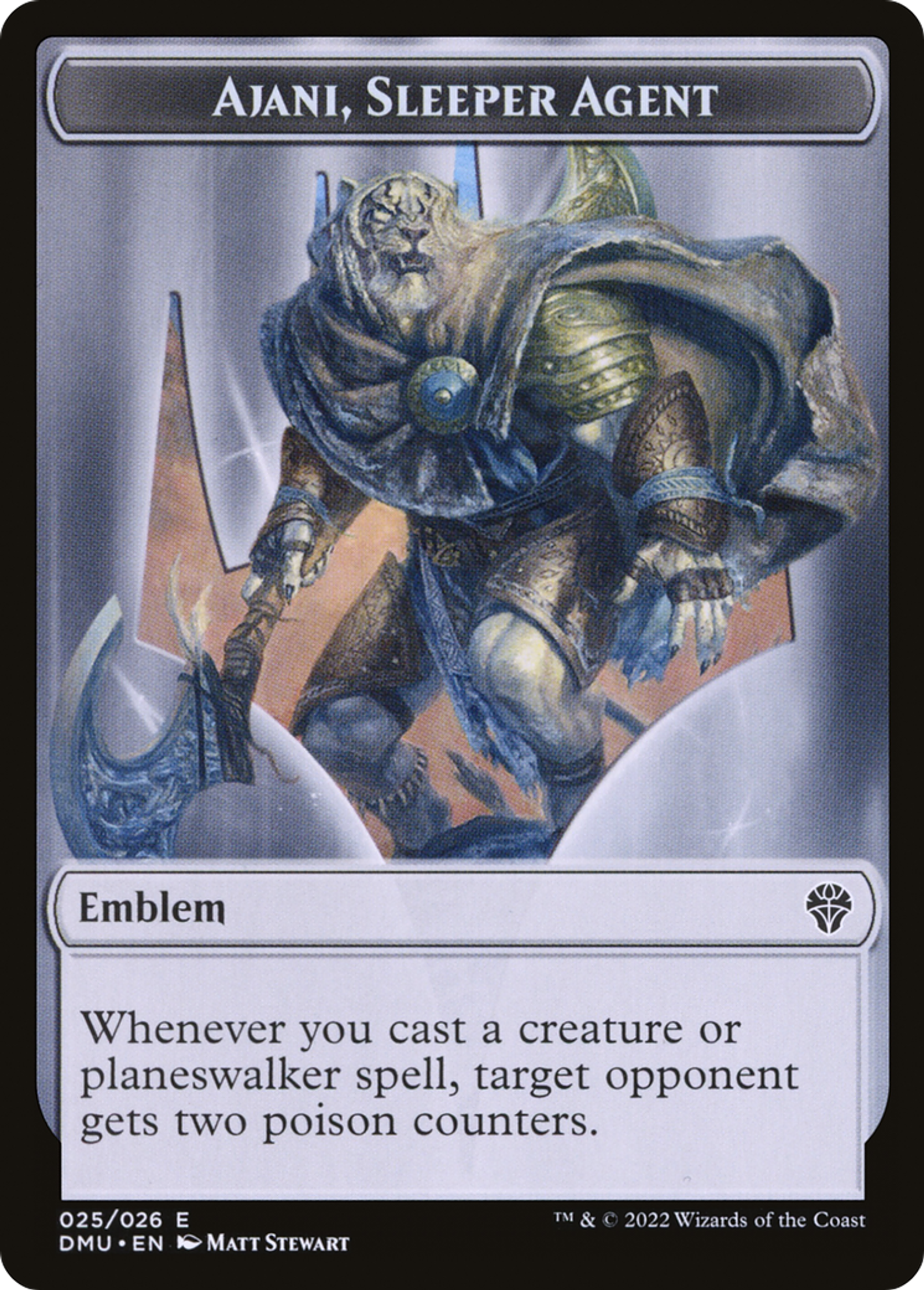 Ajani, Sleeper Agent Emblem — Dominaria United — Magic: The Gathering