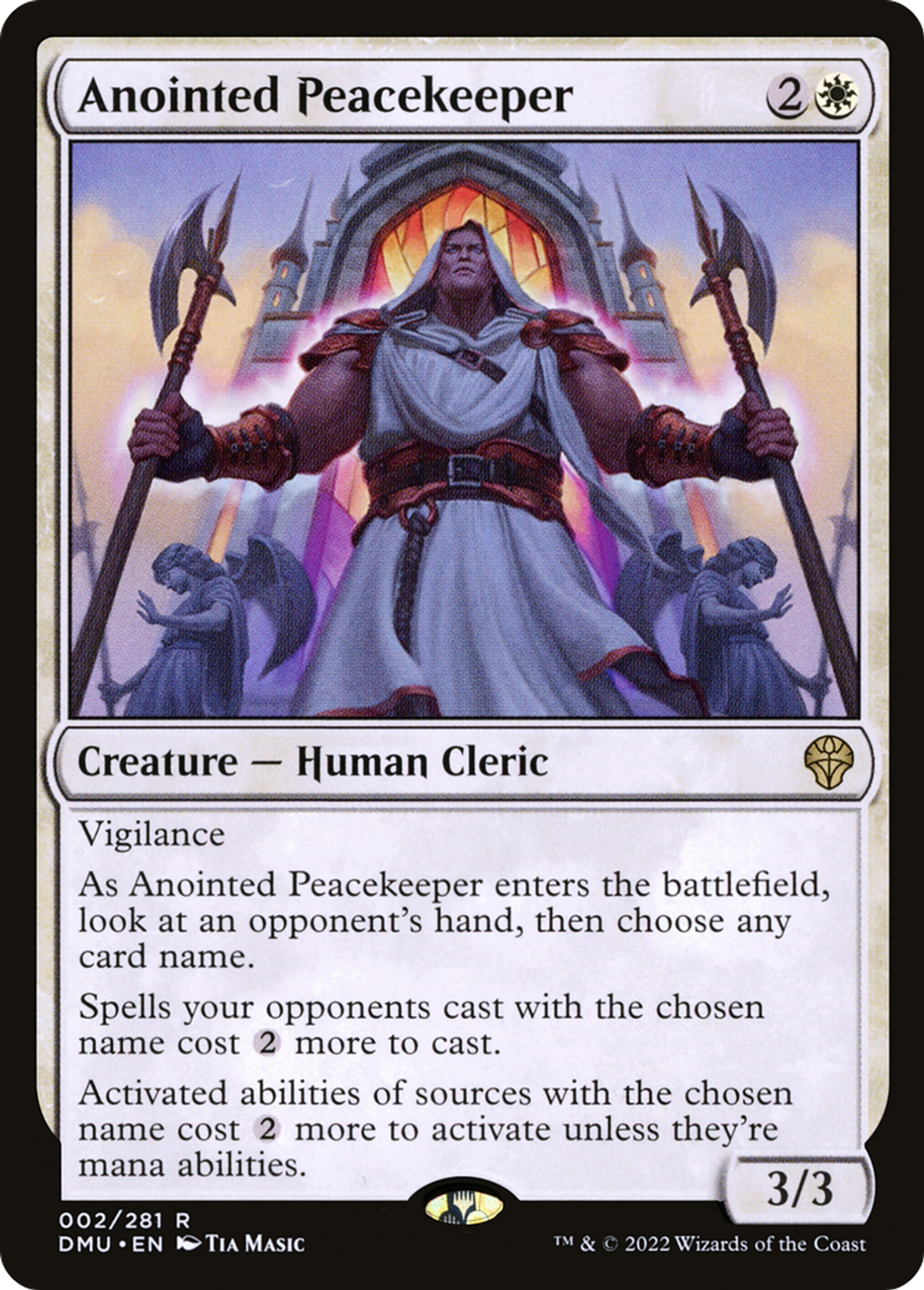 Anointed Peacekeeper — Dominaria United — Magic: The Gathering