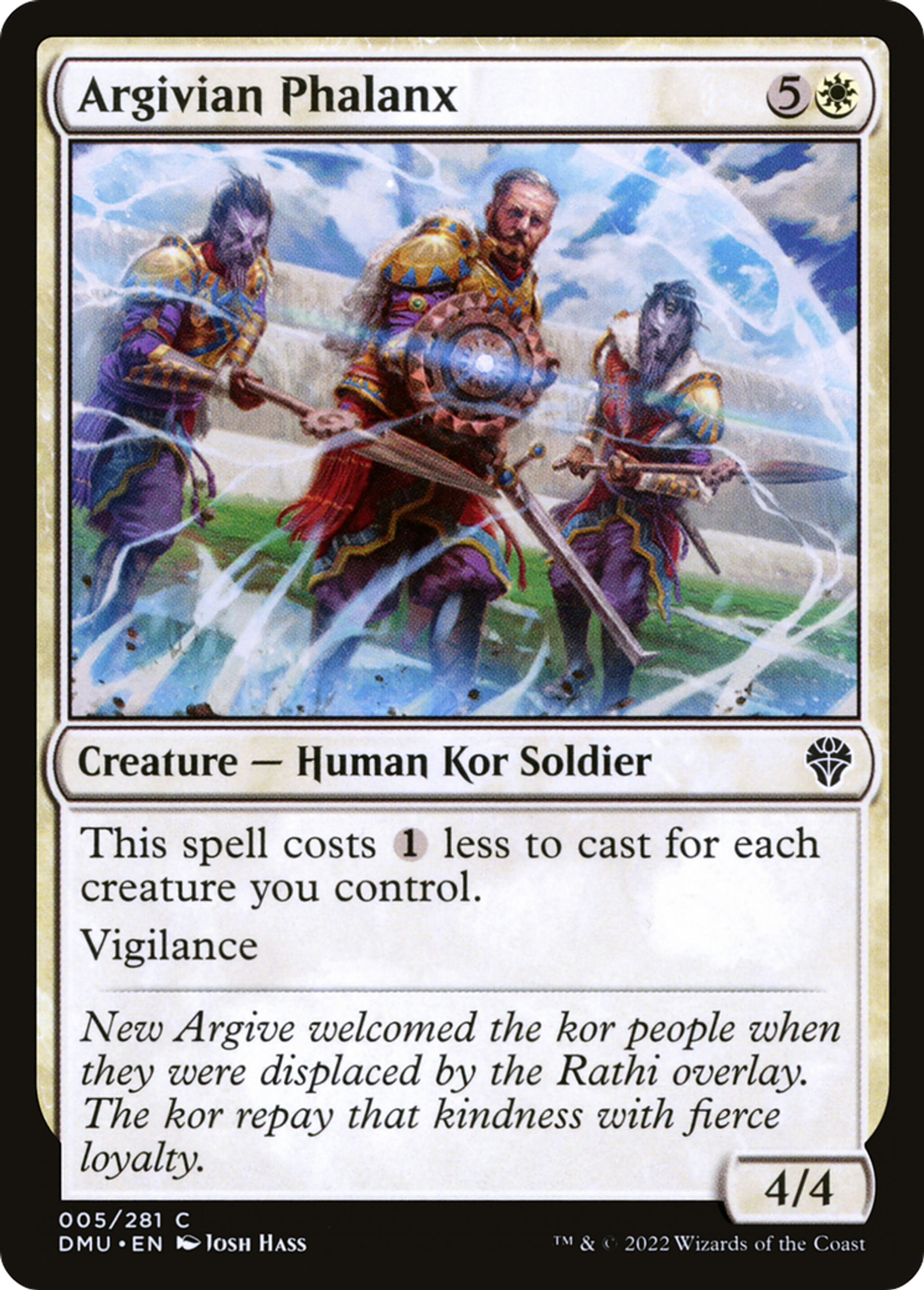 Argivian Phalanx — Dominaria United — Magic: The Gathering