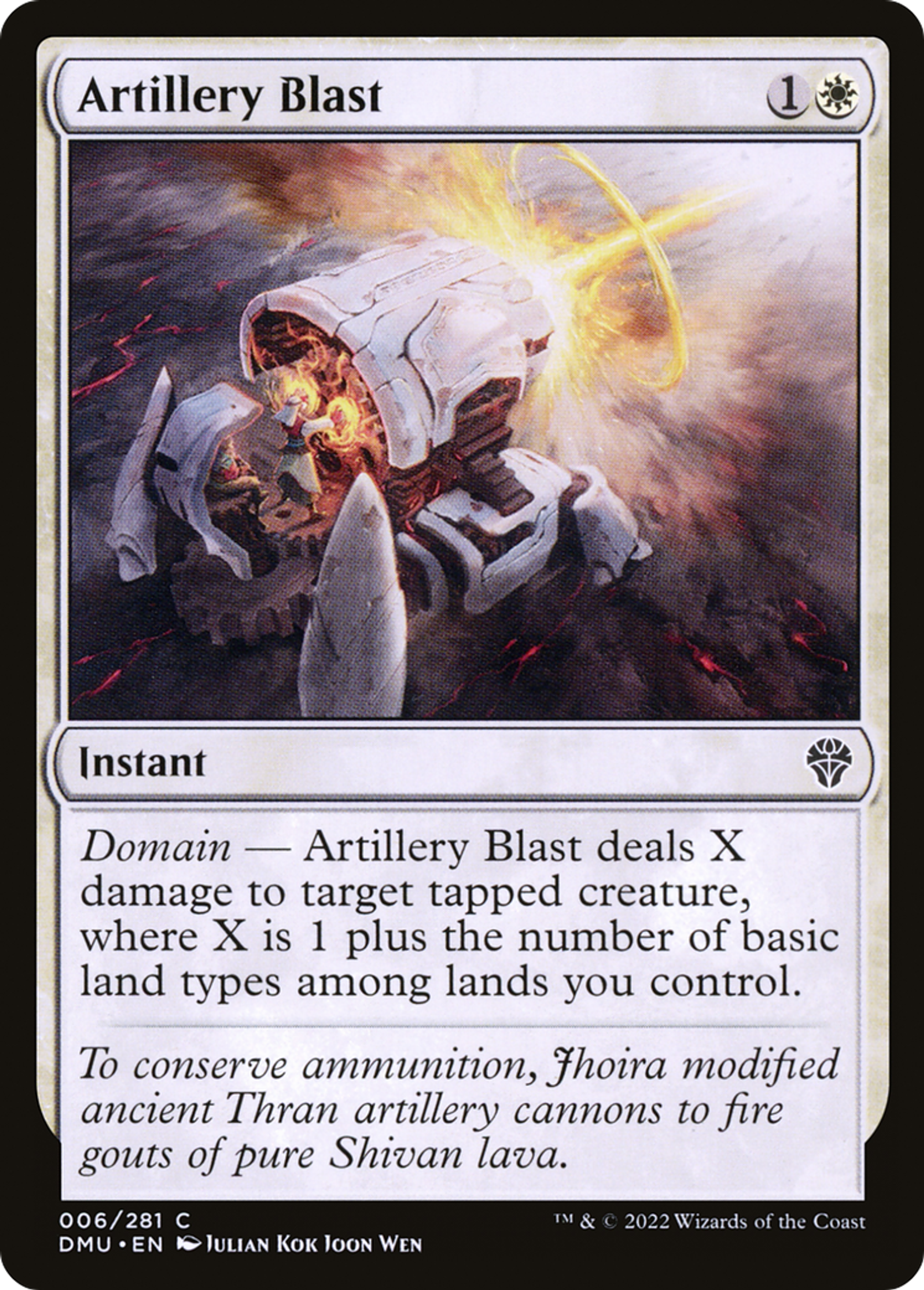 Artillery Blast — Dominaria United — Magic: The Gathering