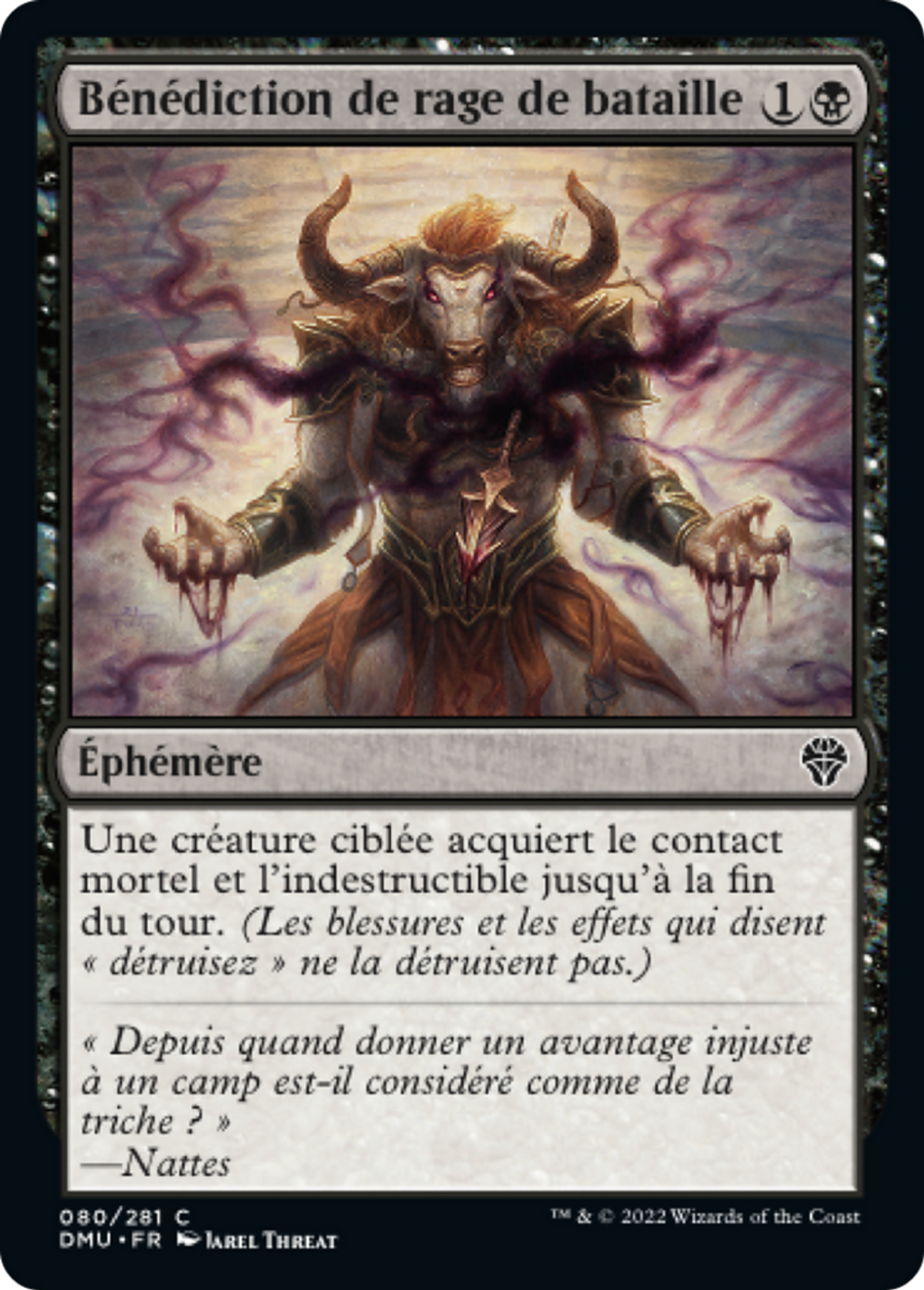 Bénédiction de rage de bataille — Dominaria United — Magic: The Gathering