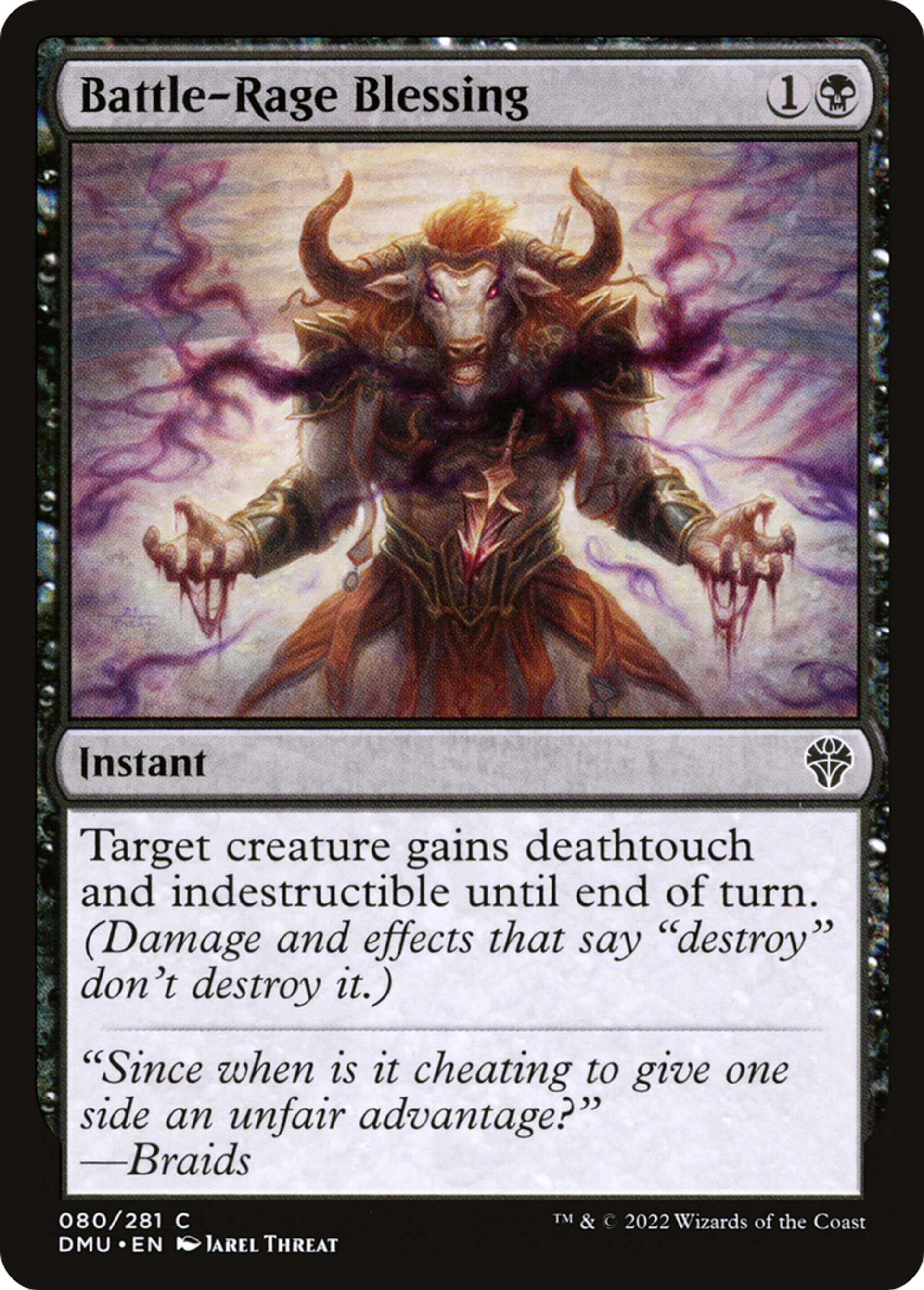 Bénédiction de rage de bataille — Dominaria United — Magic: The Gathering