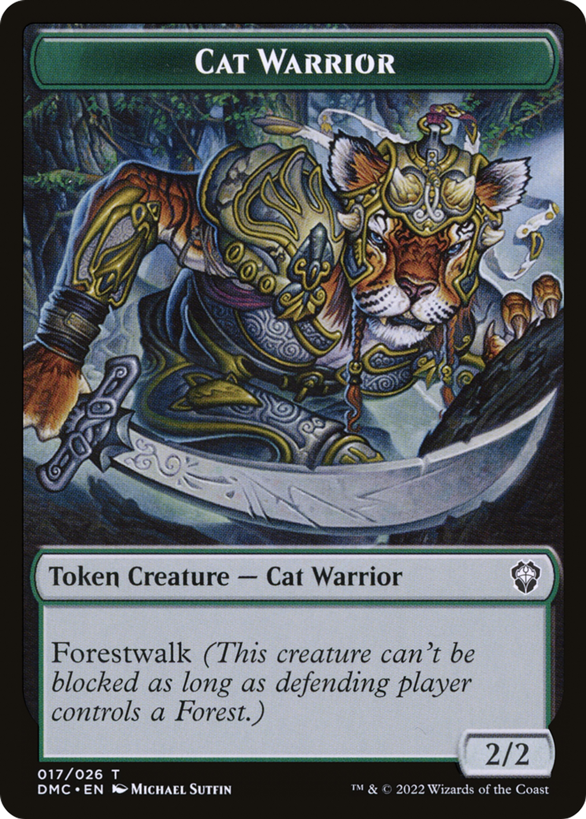 Cat Warrior — Dominaria United — Magic: The Gathering