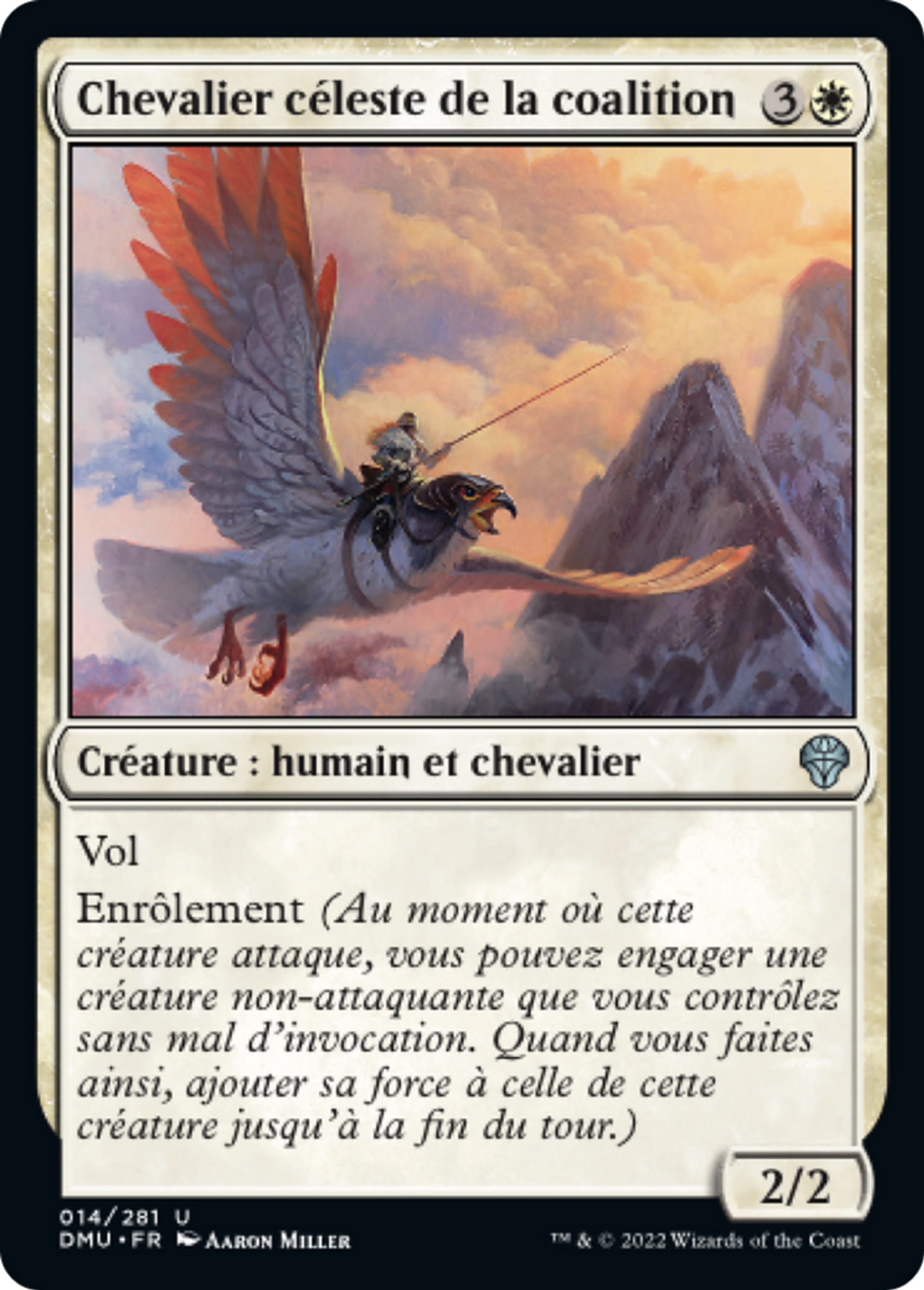 Chevalier céleste de la coalition — Dominaria United — Magic: The Gathering