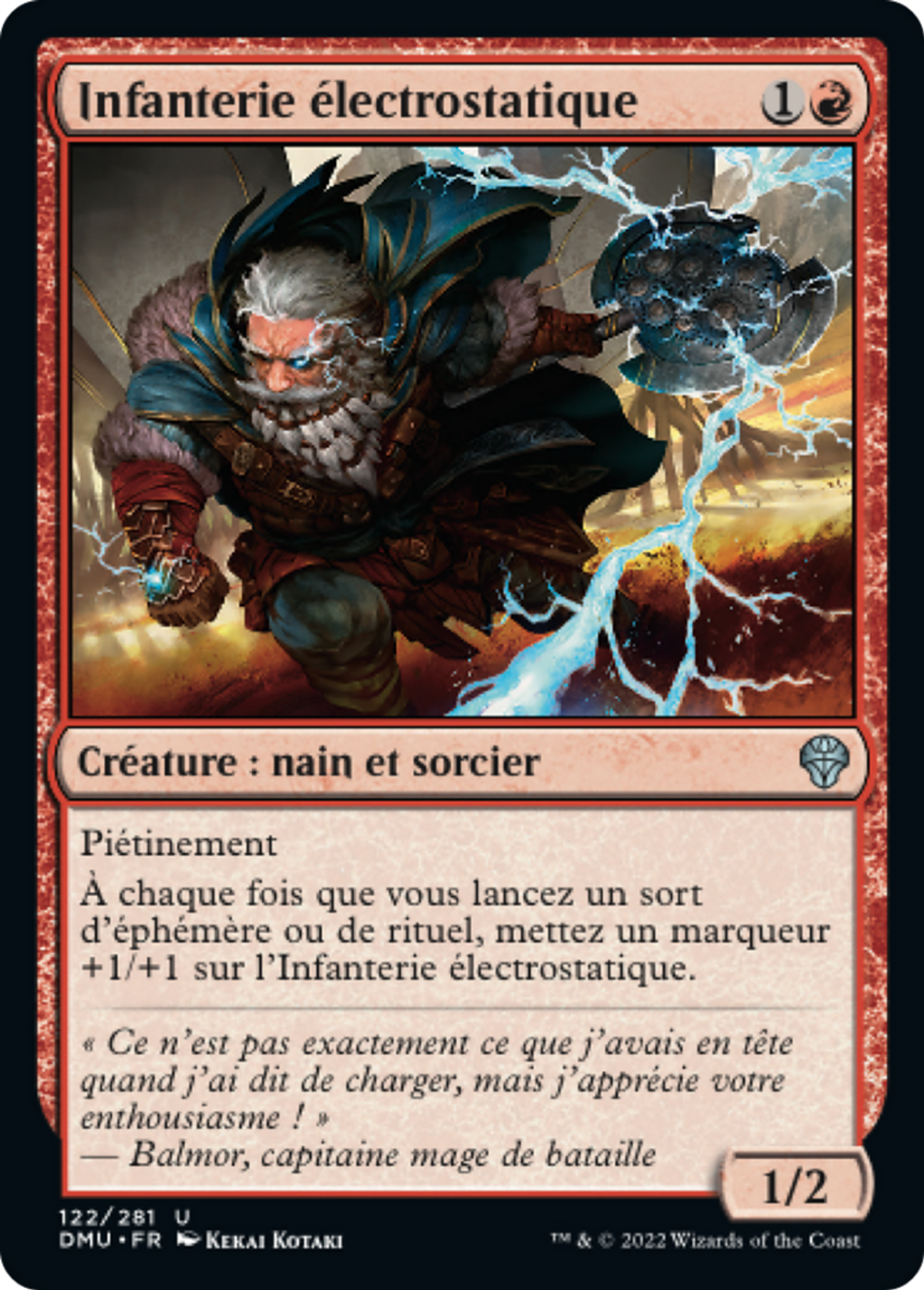 Infanterie électrostatique — Dominaria United — Magic: The Gathering