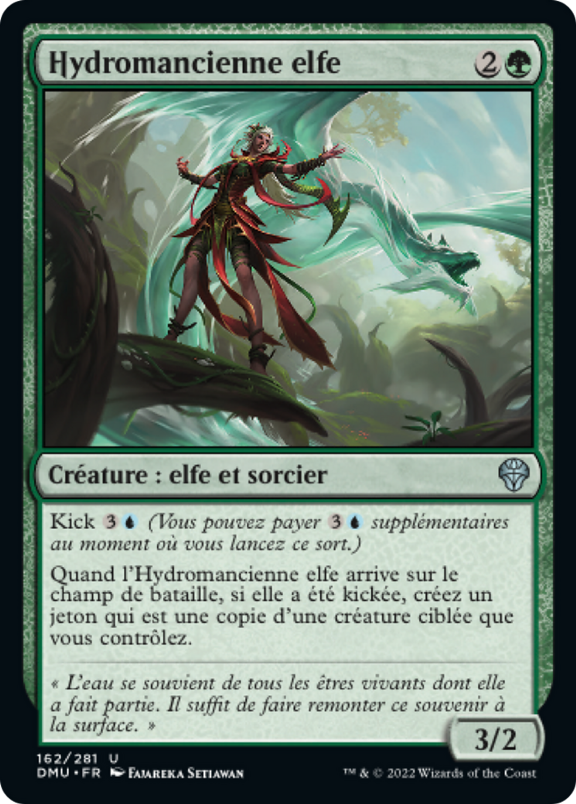 Hydromancienne elfe — Dominaria United — Magic: The Gathering