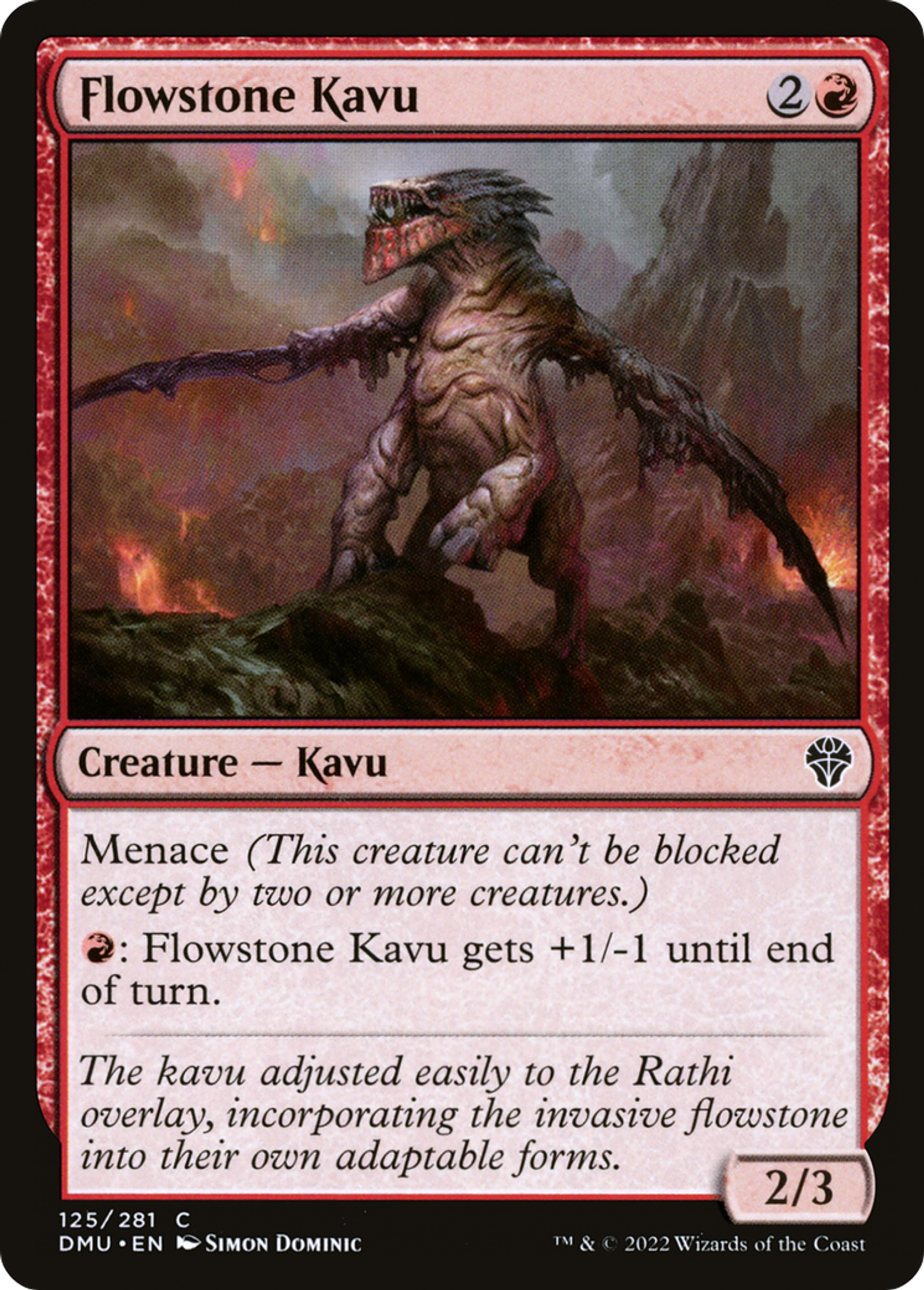Flowstone Kavu — Dominaria United — Magic: The Gathering
