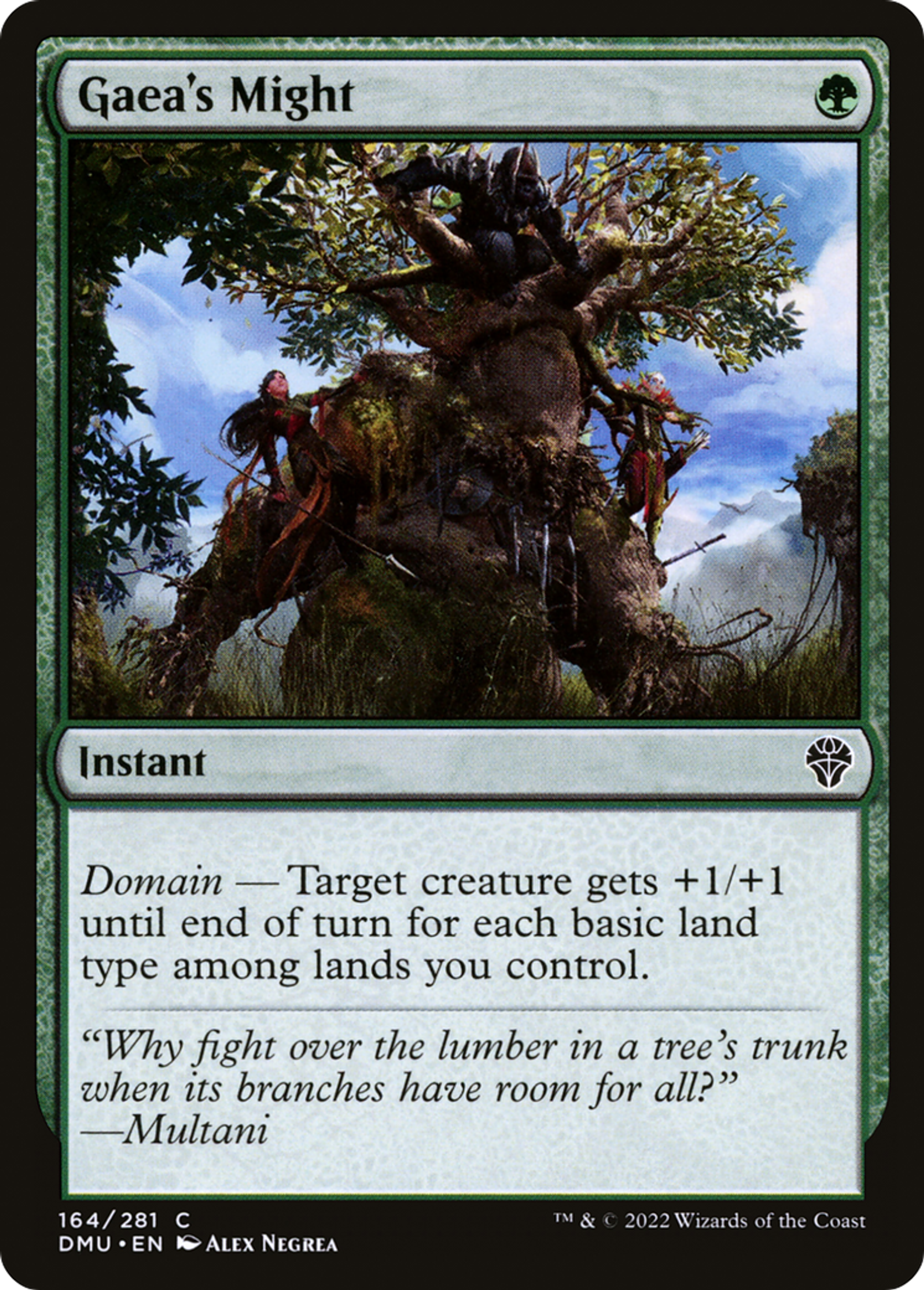 Gaea's Might — Dominaria United — Magic: The Gathering