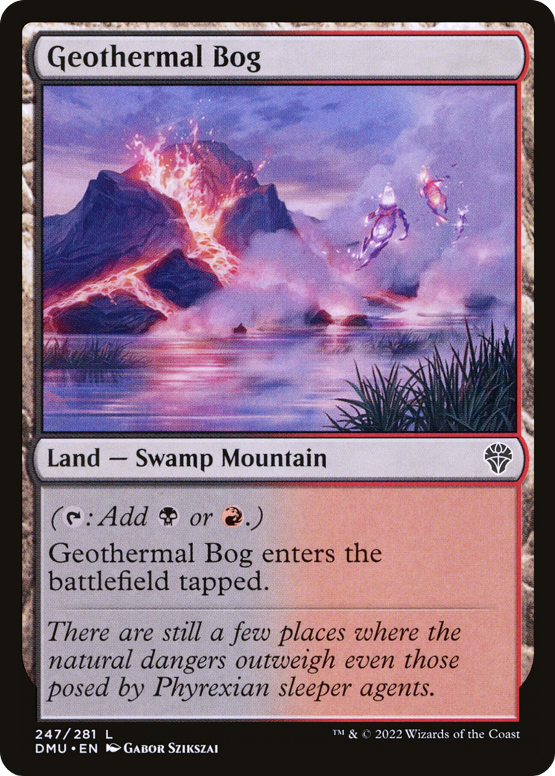 Geothermal Bog — Dominaria United — Magic: The Gathering