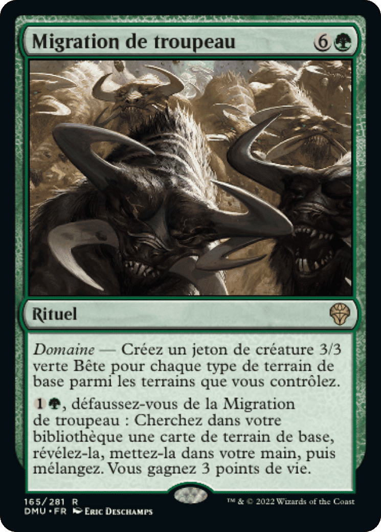 Migration de troupeau — Dominaria United — Magic: The Gathering