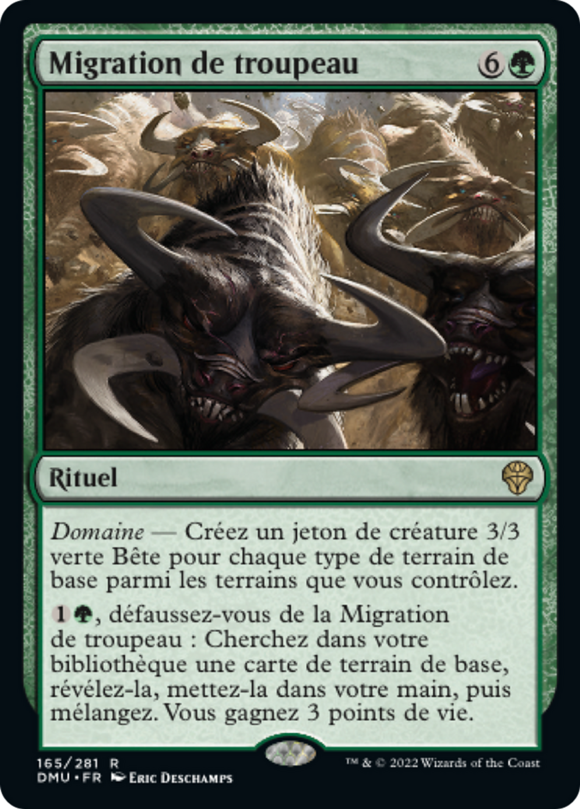 Migration de troupeau — Dominaria United — Magic: The Gathering