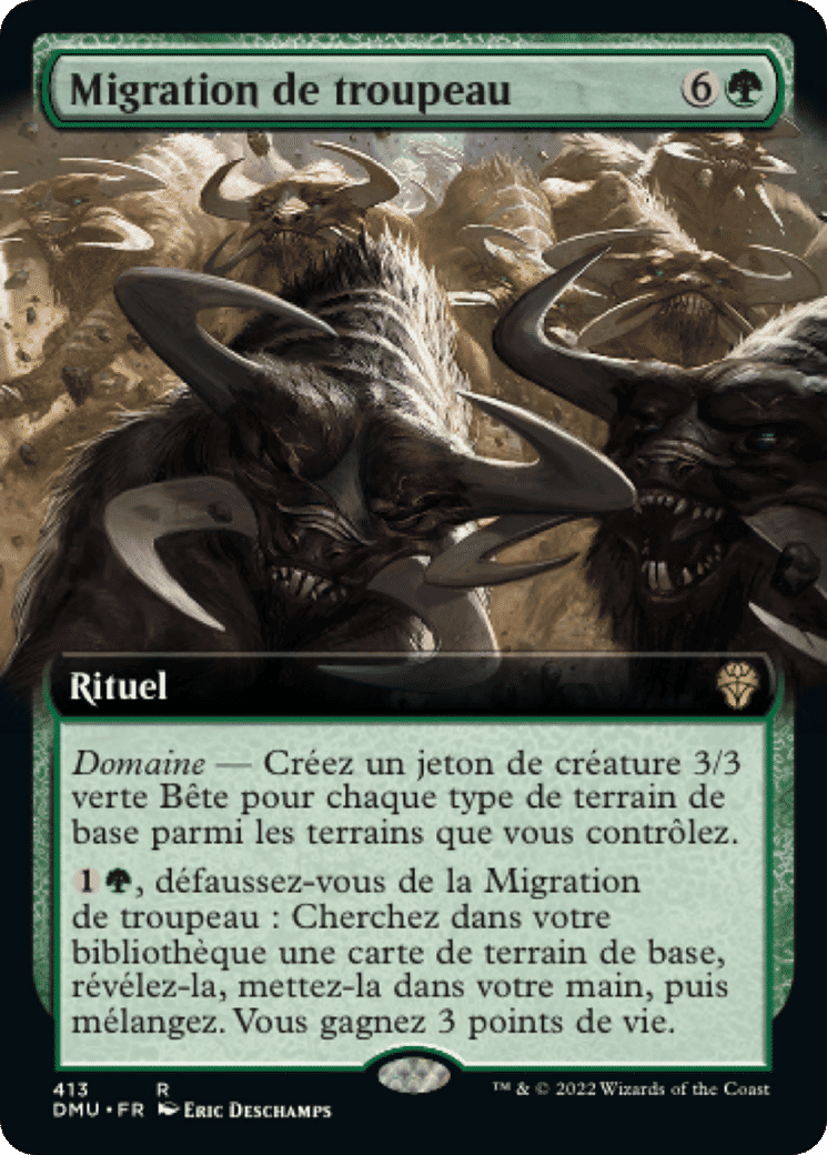 Migration de troupeau — Dominaria United — Magic: The Gathering
