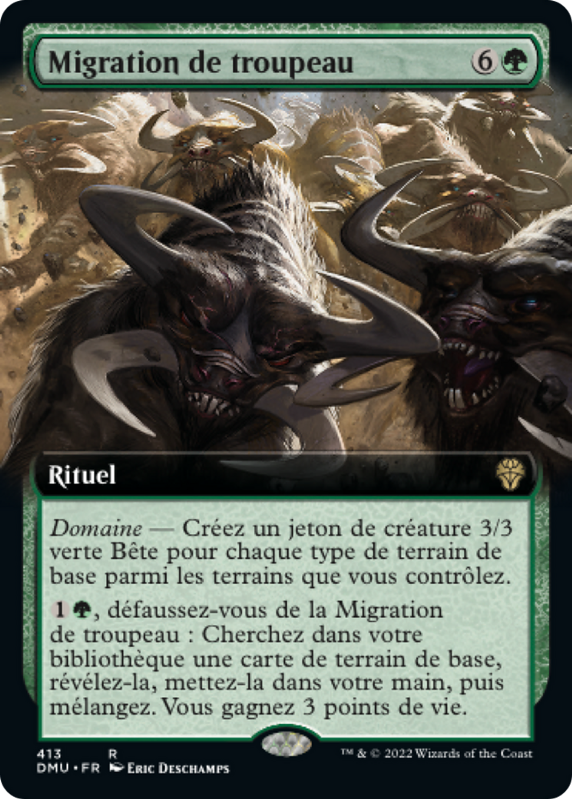 Migration de troupeau — Dominaria United — Magic: The Gathering