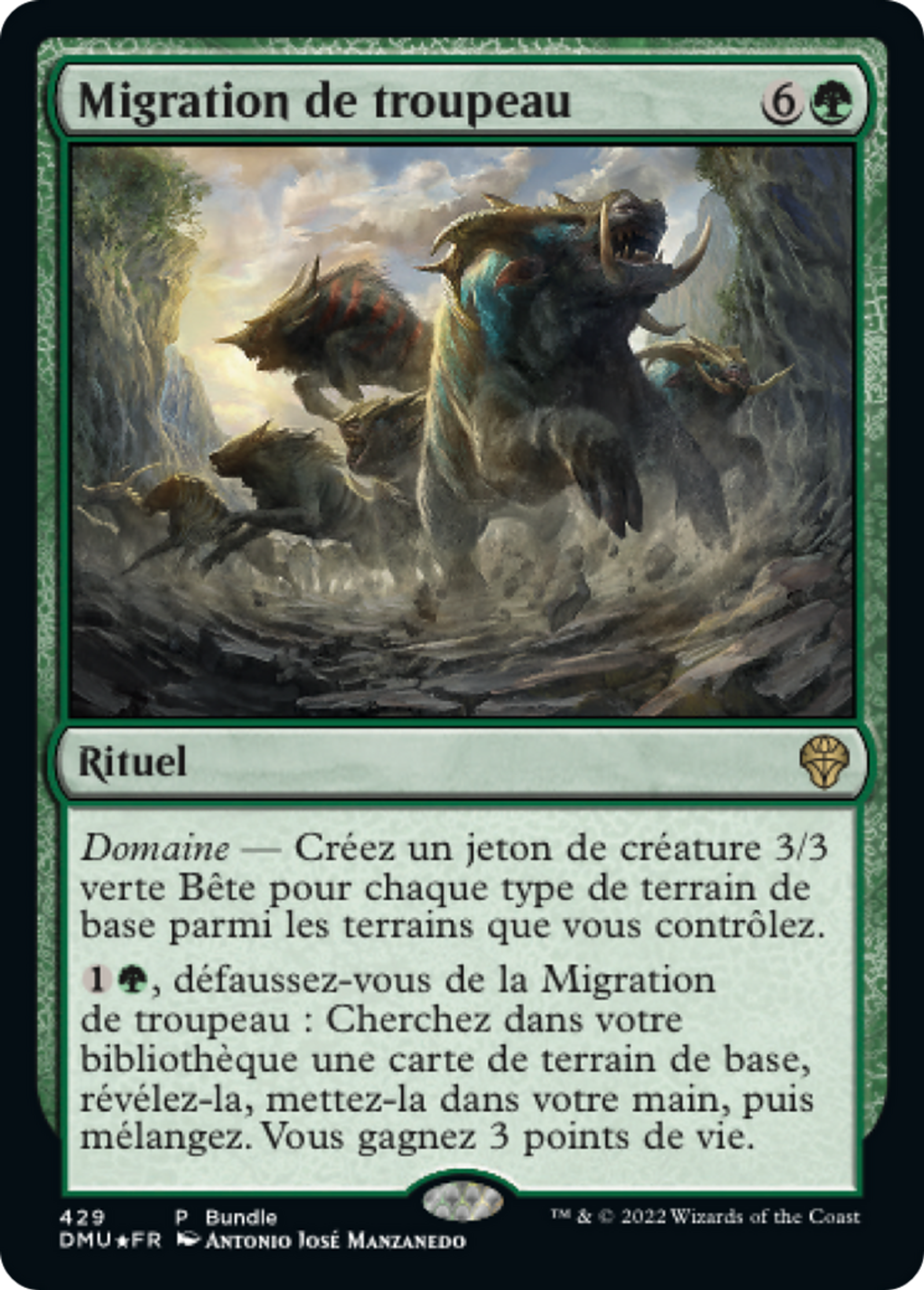 Migration de troupeau — Dominaria United — Magic: The Gathering