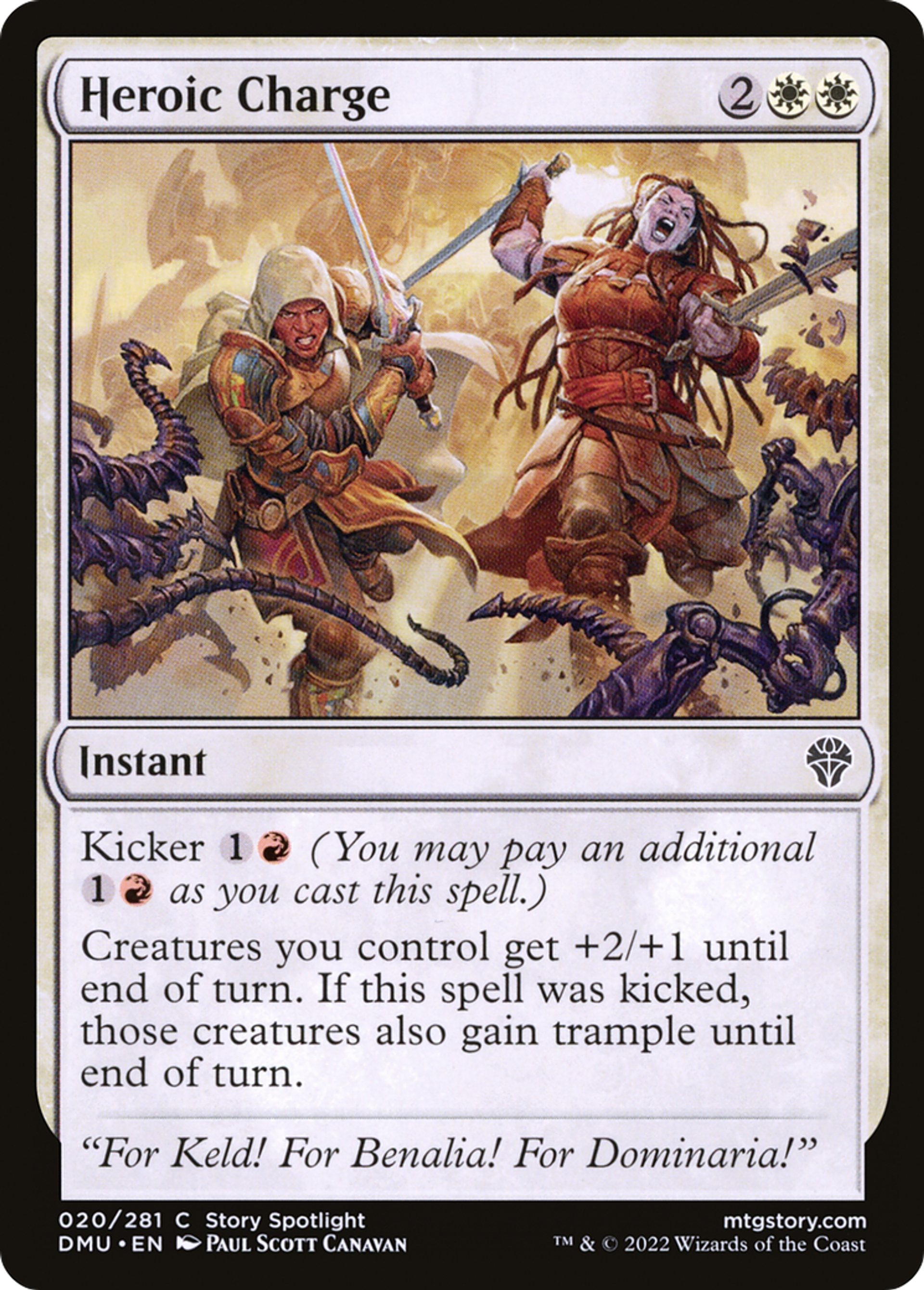 Heroic Charge — Dominaria United — Magic: The Gathering