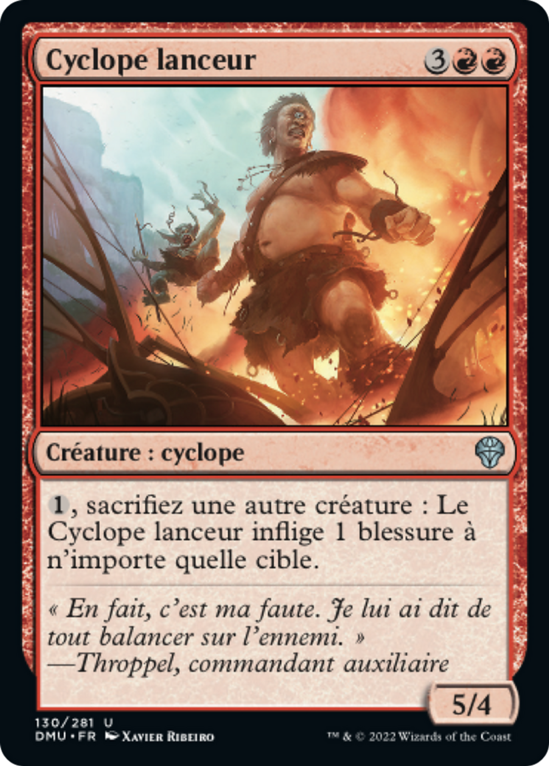 Cyclope lanceur — Dominaria United — Magic: The Gathering
