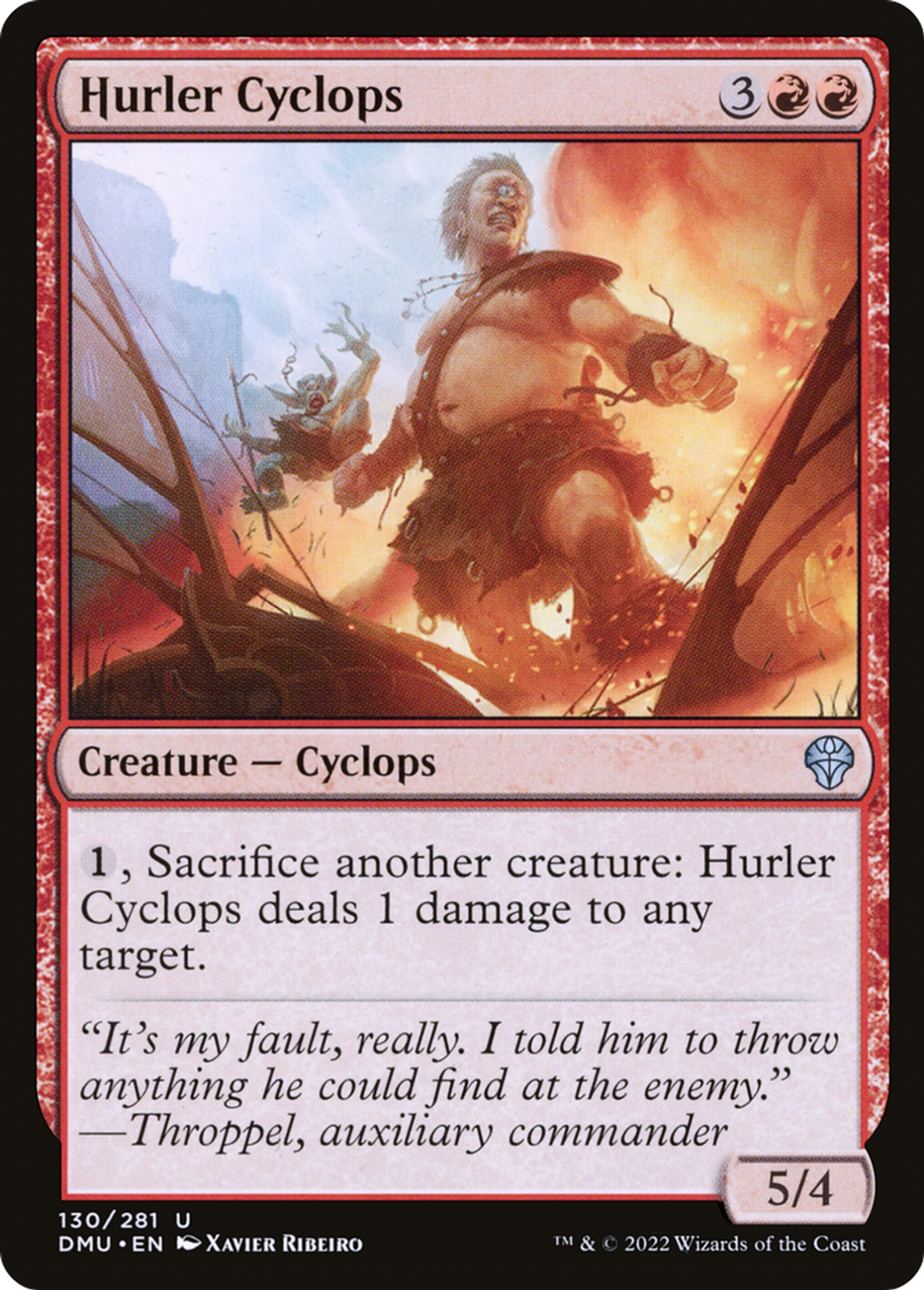 Cyclope lanceur — Dominaria United — Magic: The Gathering