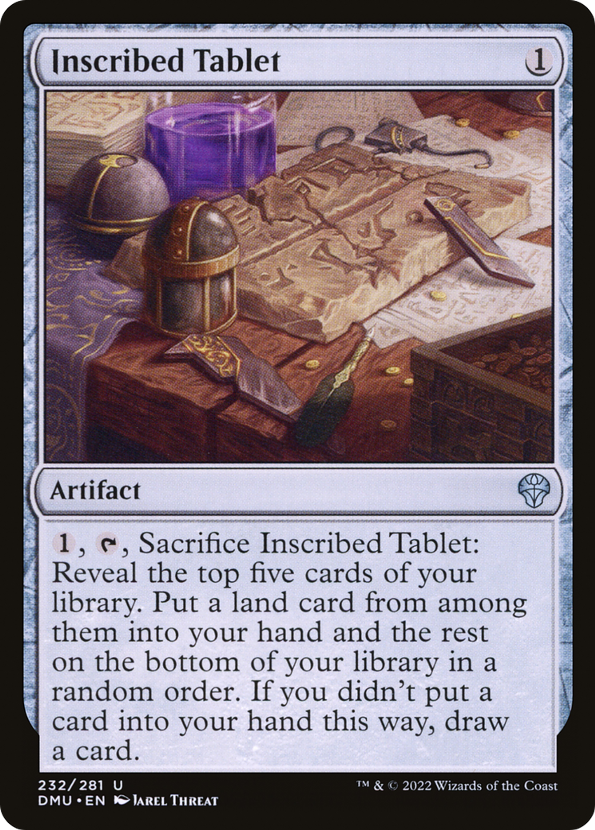 Inscribed Tablet — Dominaria United — Magic: The Gathering