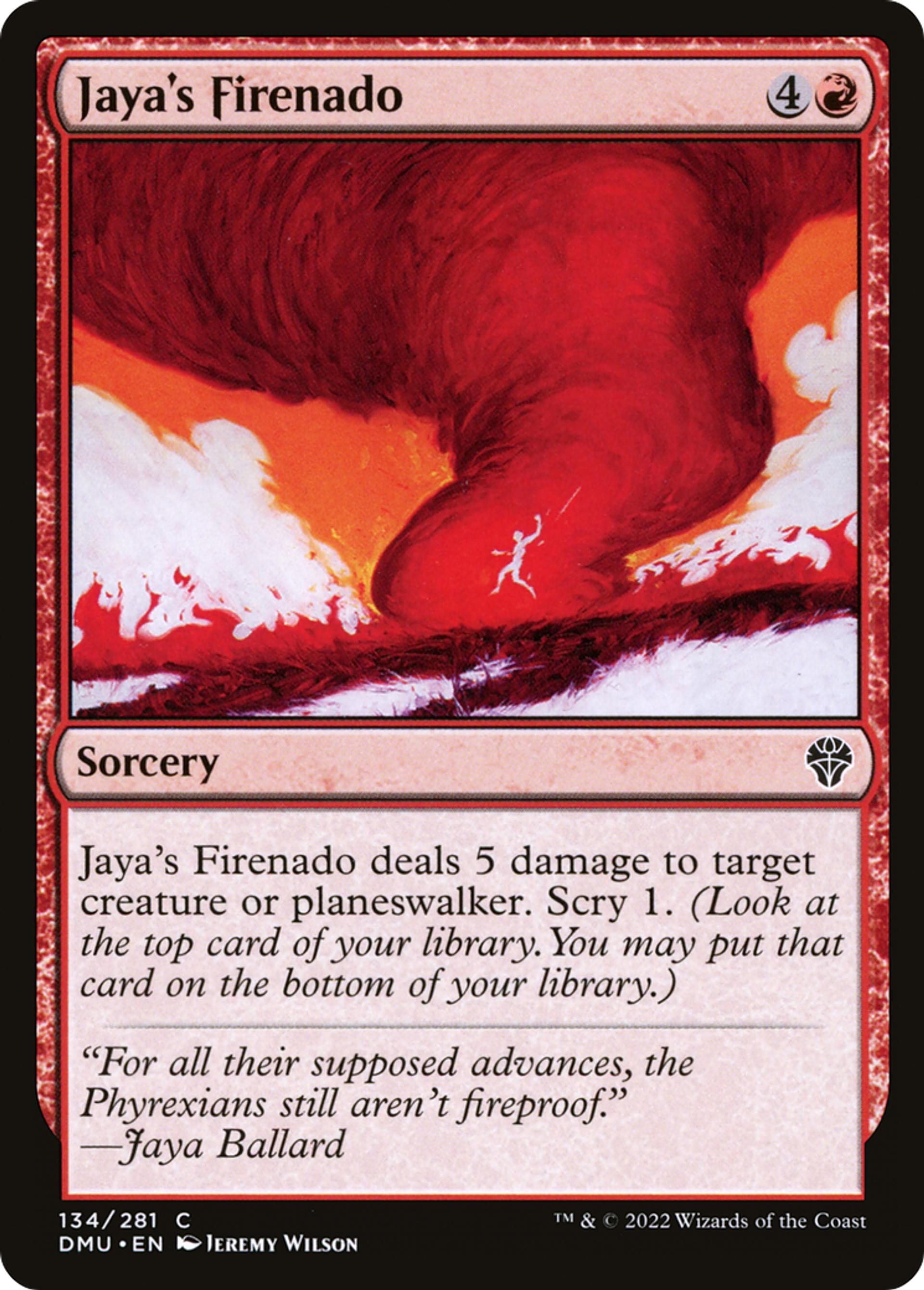 Tornade de feu de Jaya — Dominaria United — Magic: The Gathering