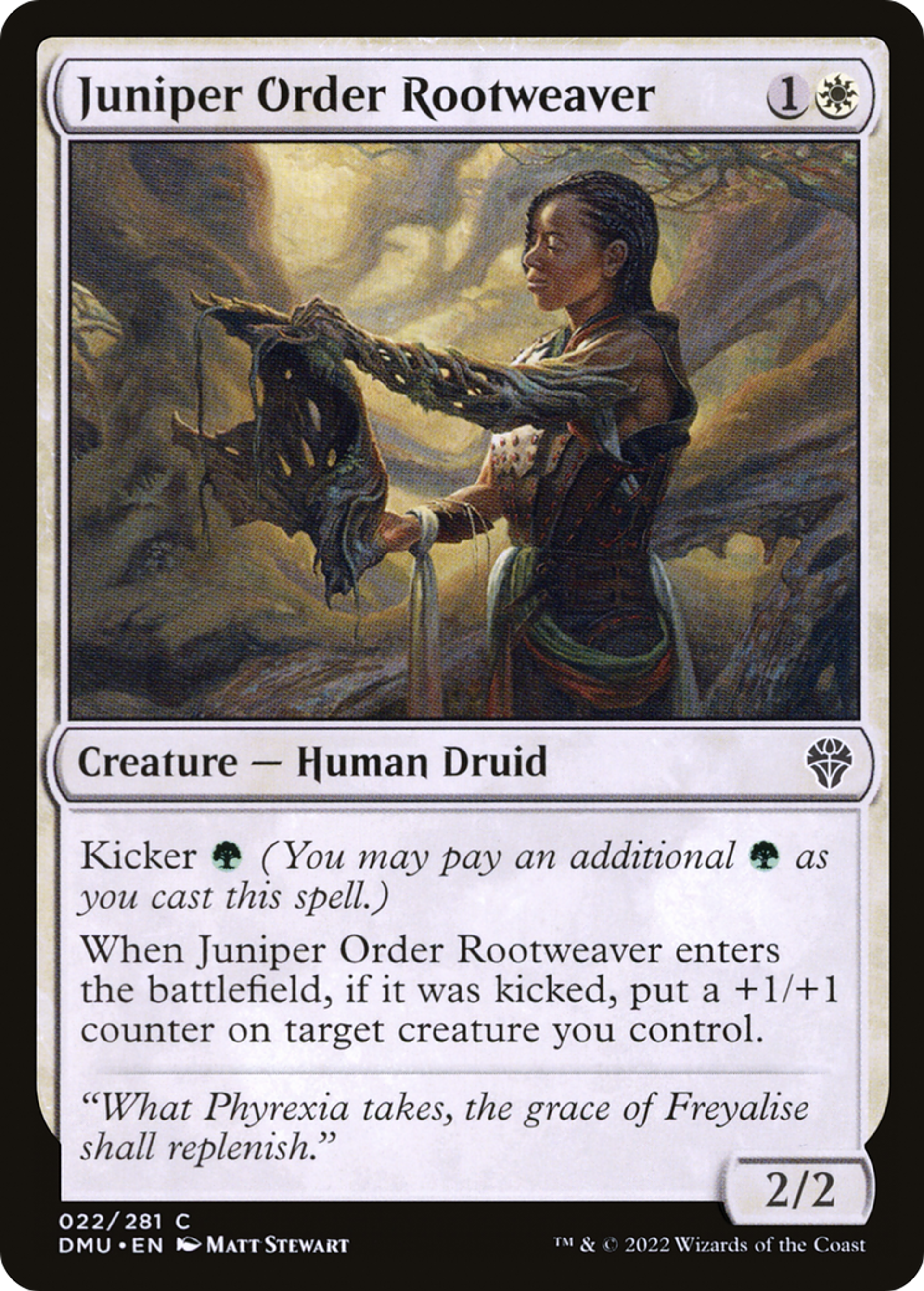 Juniper Order Rootweaver — Dominaria United — Magic: The Gathering