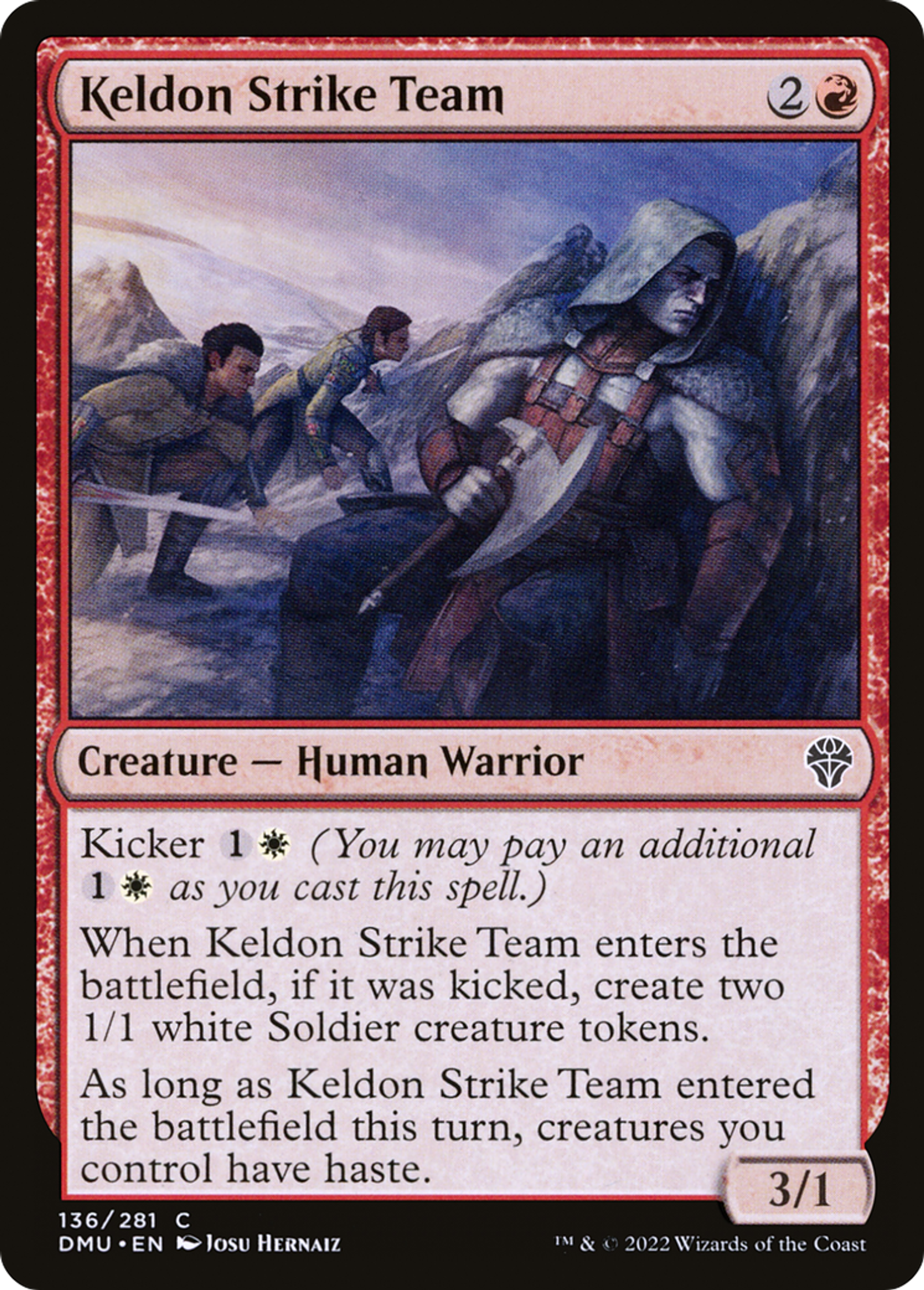 Équipe d'assaut kelde — Dominaria United — Magic: The Gathering