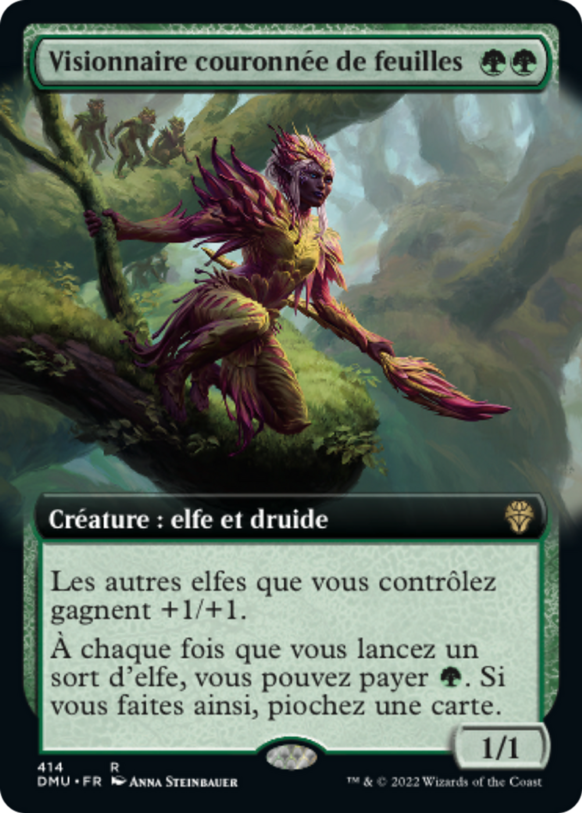 Visionnaire couronnée de feuilles — Dominaria United — Magic: The Gathering