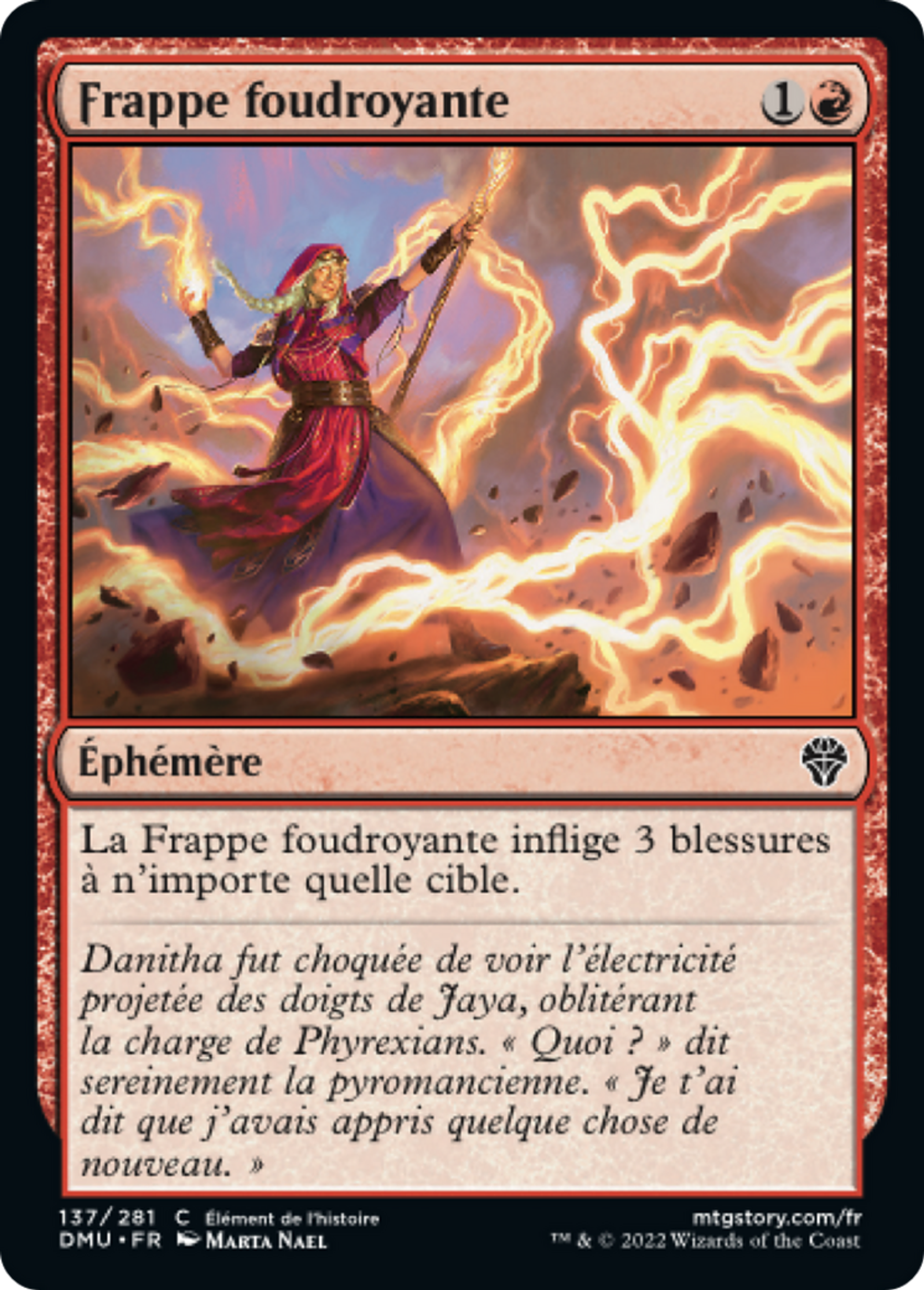 Frappe foudroyante — Dominaria United — Magic: The Gathering