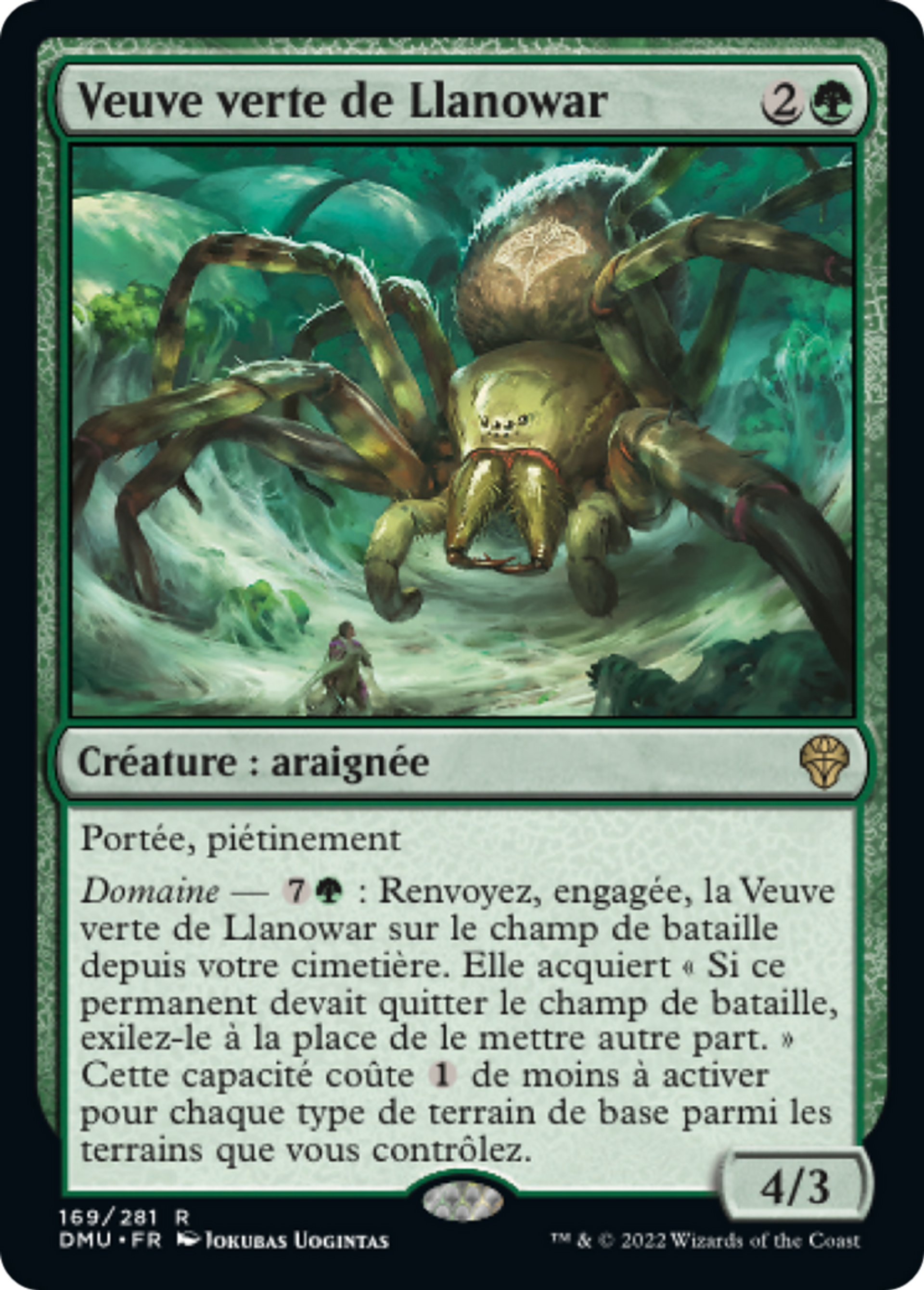 Veuve verte de Llanowar — Dominaria United — Magic: The Gathering