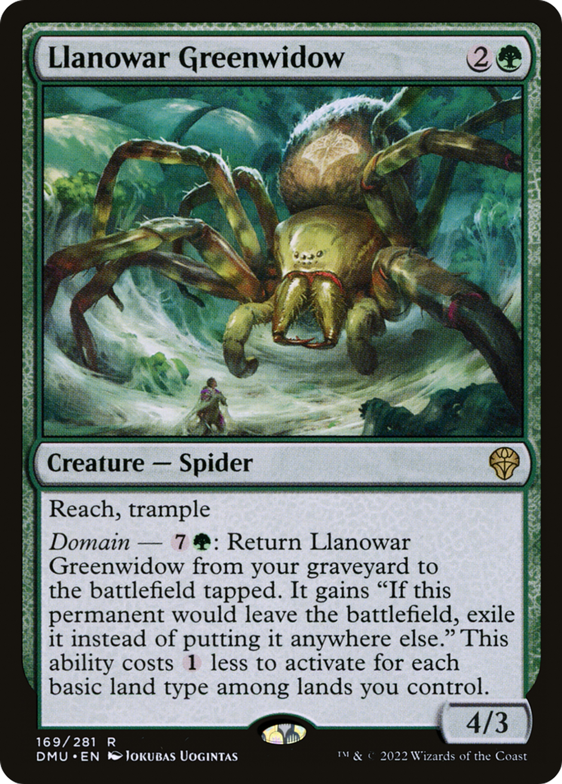 Veuve verte de Llanowar — Dominaria United — Magic: The Gathering
