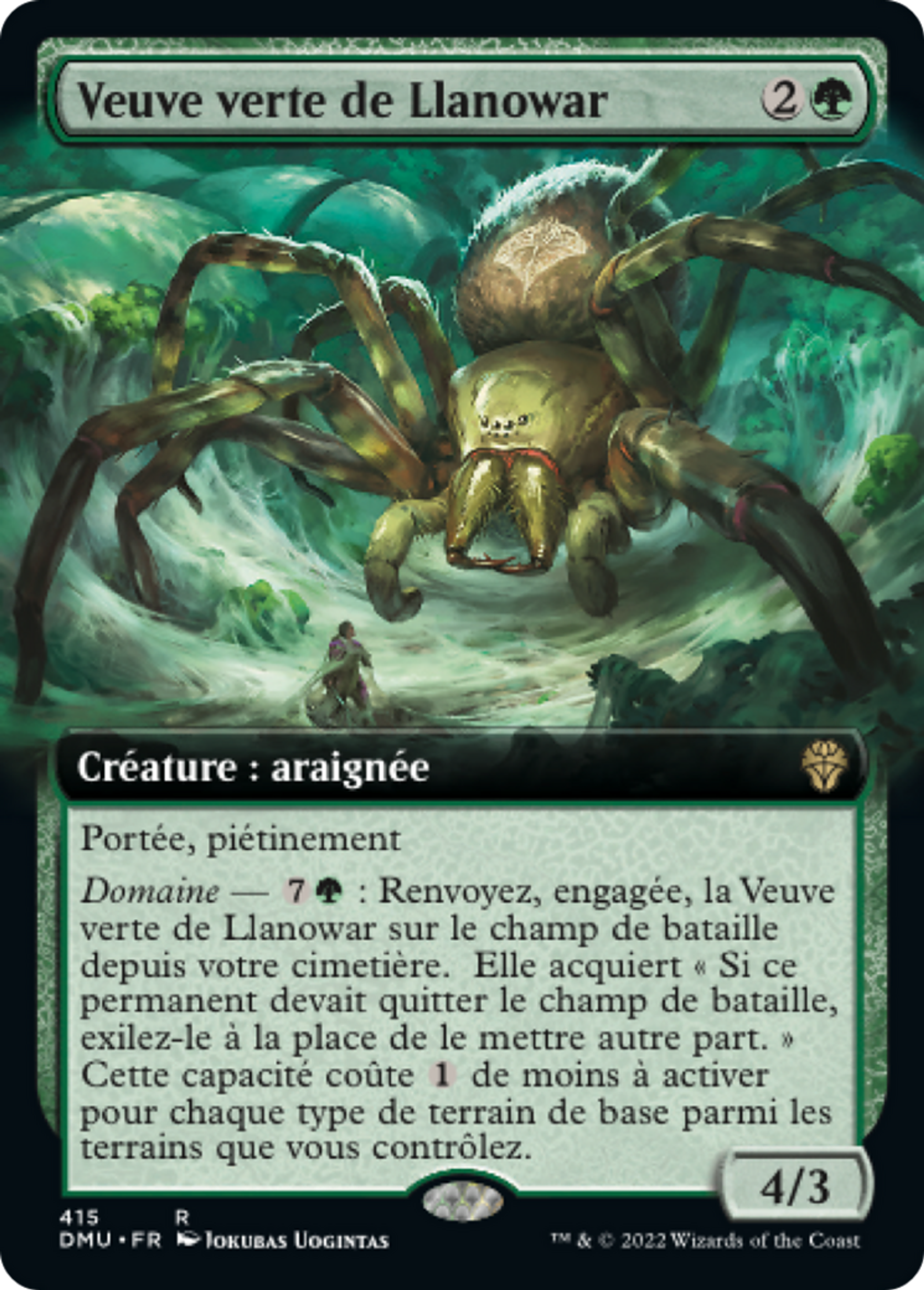 Veuve verte de Llanowar — Dominaria United — Magic: The Gathering