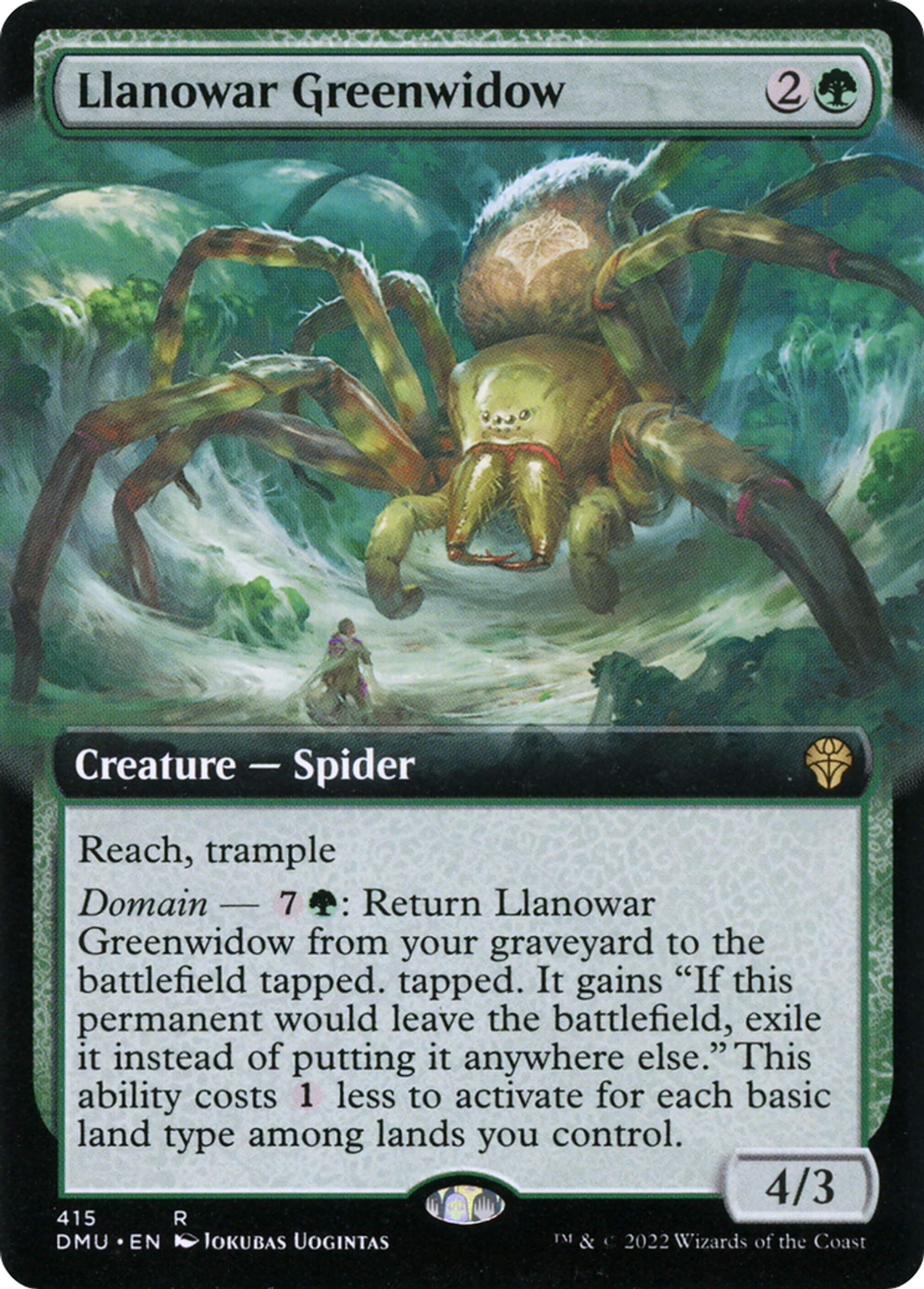 Veuve verte de Llanowar — Dominaria United — Magic: The Gathering